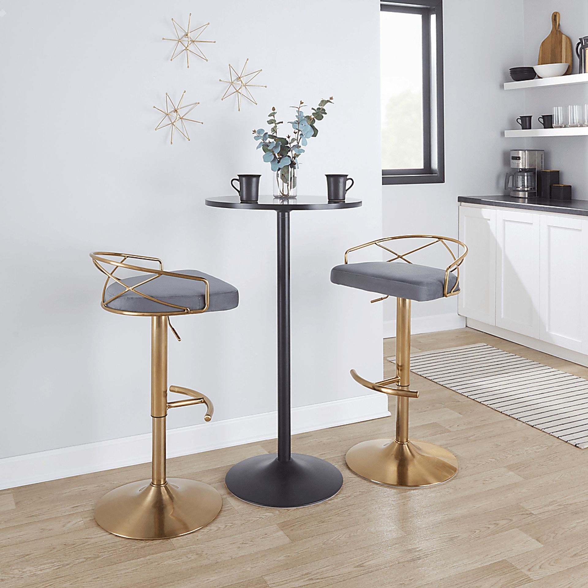 Ravensburg II Gray Adjustable Barstool, Set of 2 - Image 3
