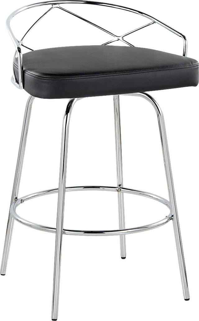 Ravensburg III Black Swivel Counter Height Stool, Set of 2 - Thumbnail - Image 8