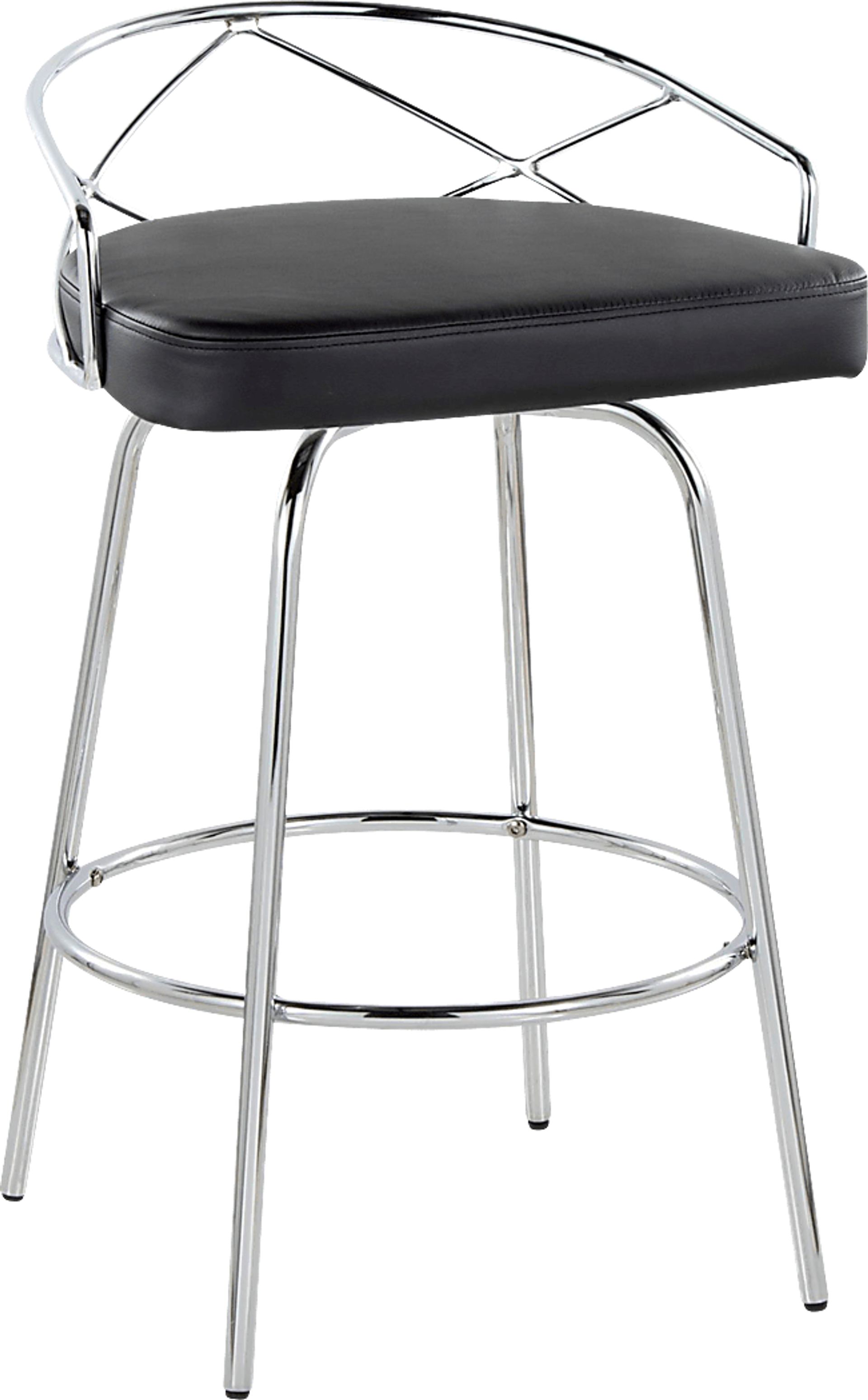 Ravensburg III Black Swivel Counter Height Stool, Set of 2 - Image 8