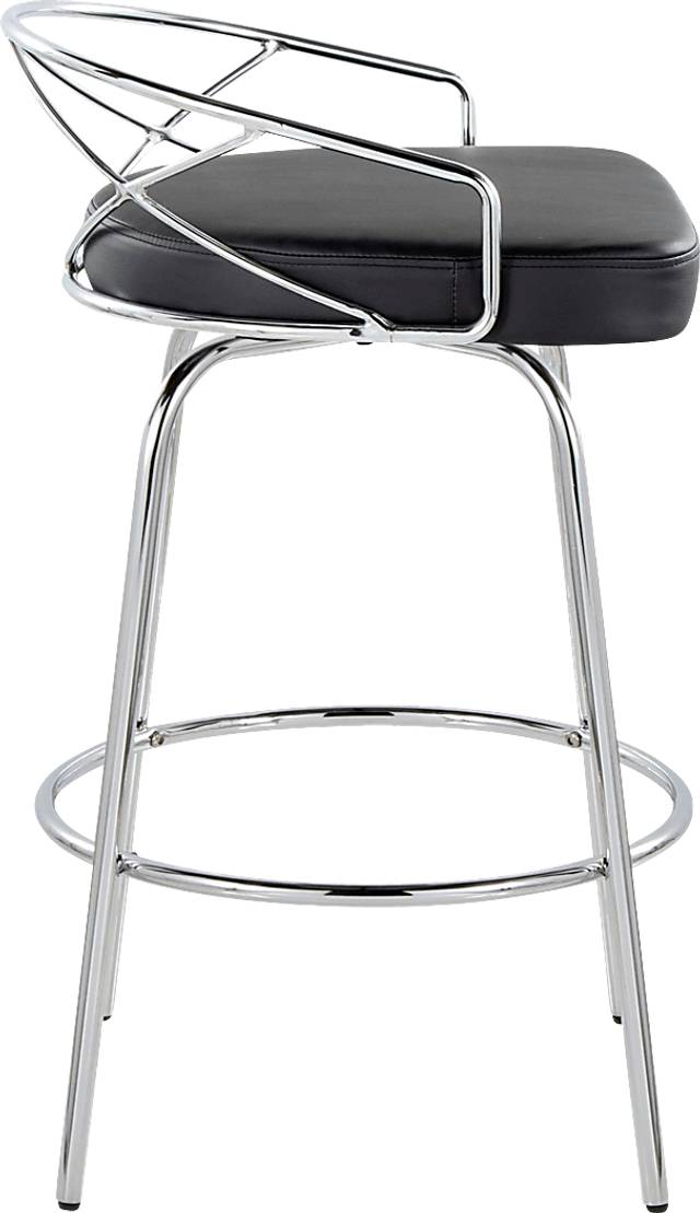 Ravensburg III Black Swivel Counter Height Stool, Set of 2 - Thumbnail - Image 9