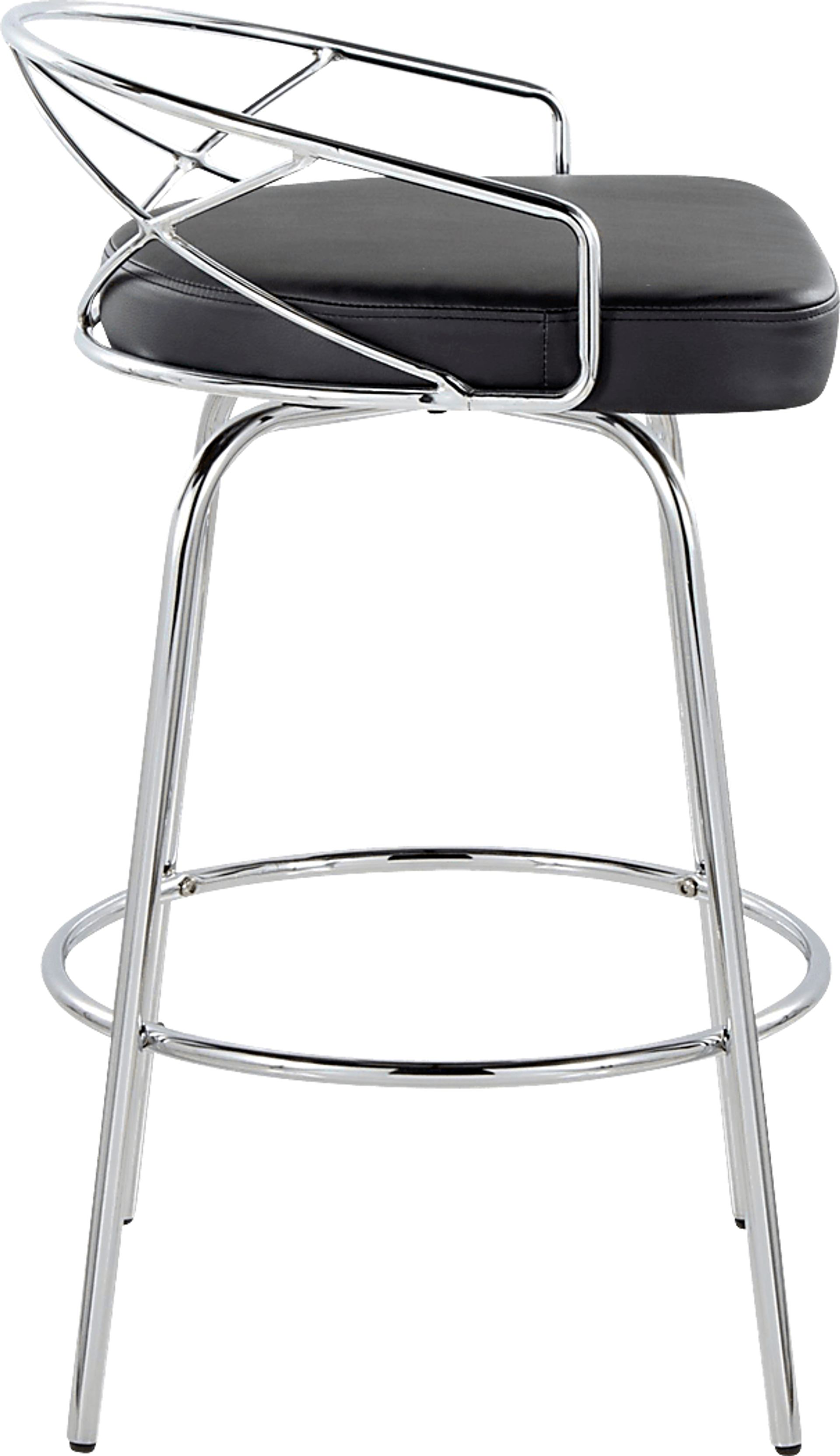 Ravensburg III Black Swivel Counter Height Stool, Set of 2 - Image 9
