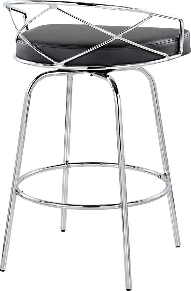 Ravensburg III Black Swivel Counter Height Stool, Set of 2 - Thumbnail - Image 10