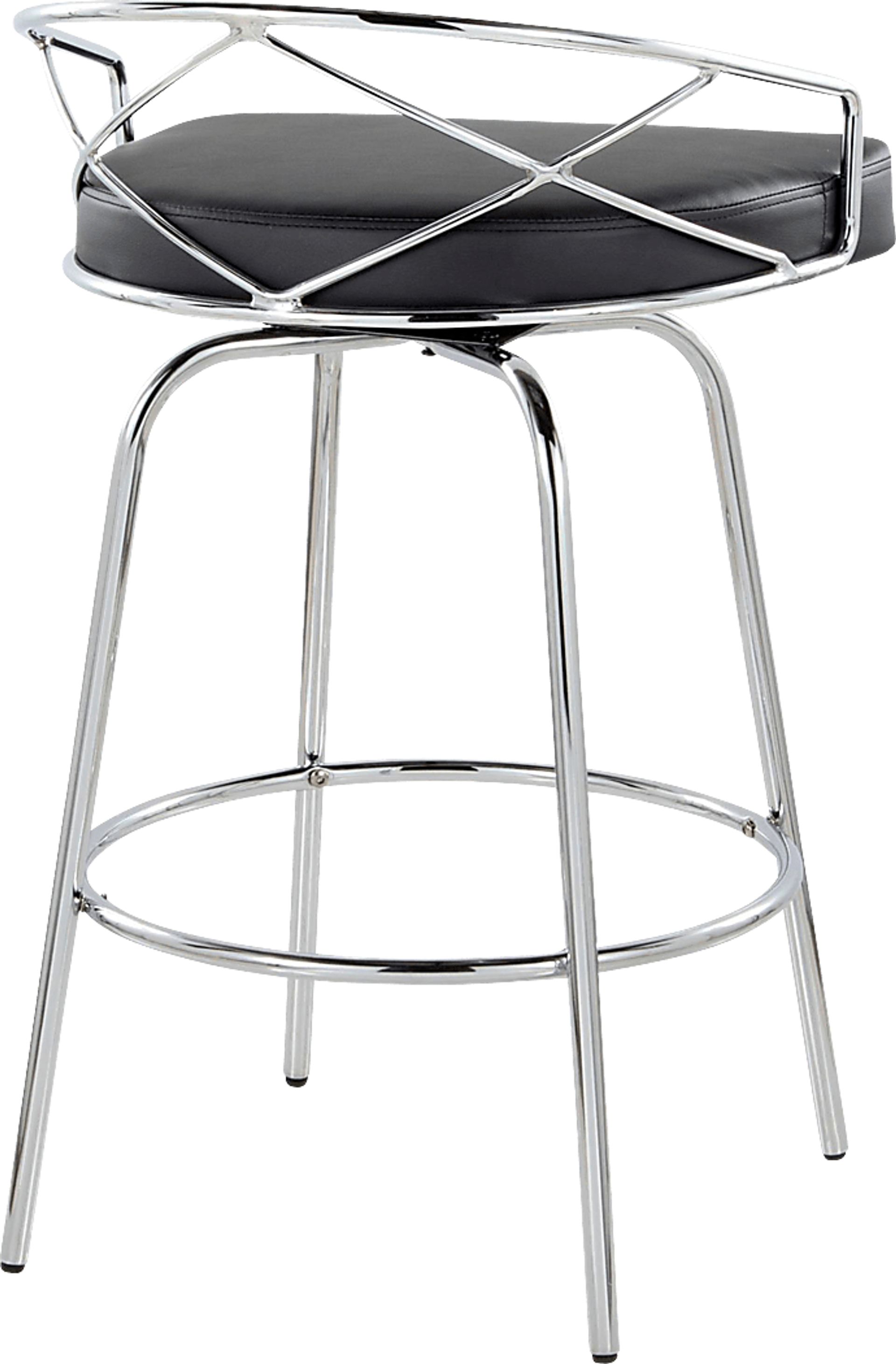 Ravensburg III Black Swivel Counter Height Stool, Set of 2 - Image 10
