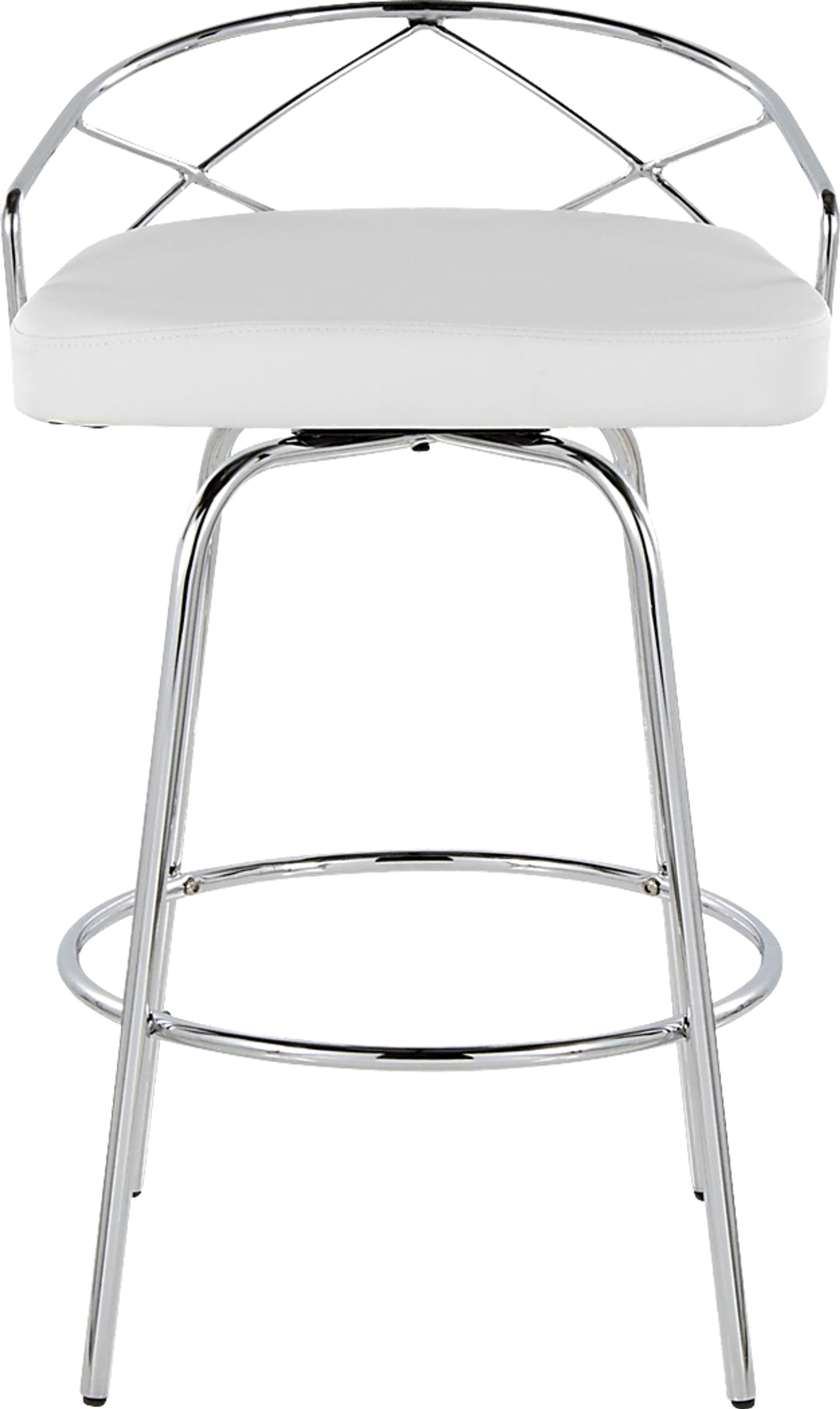Ravensburg III White Swivel Counter Height Stool, Set of 2 - Image 12