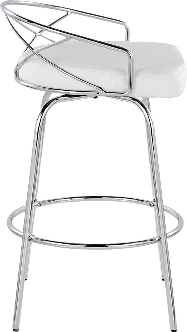 Ravensburg III White Swivel Counter Height Stool, Set of 2 - Thumbnail - Image 9