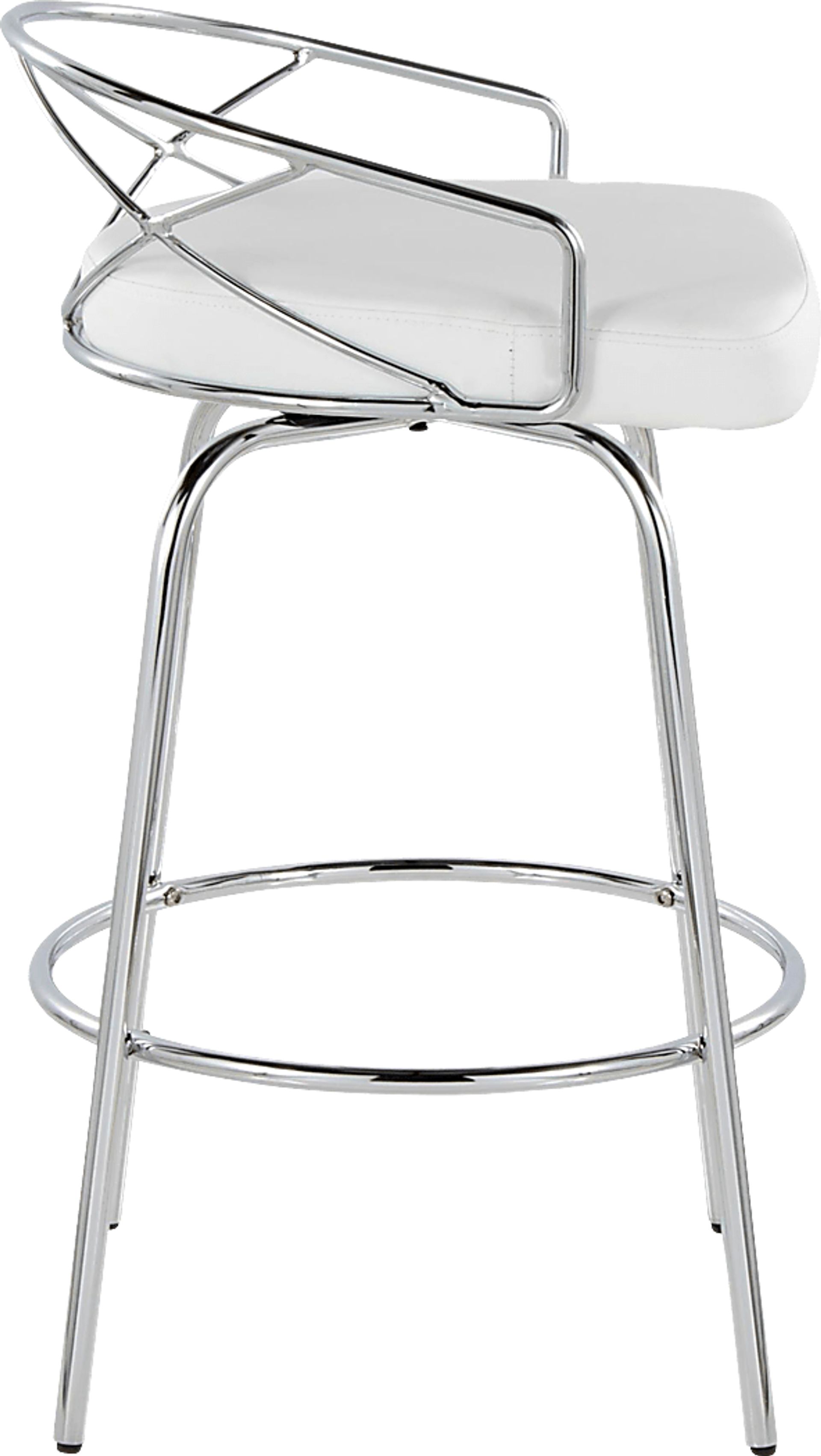 Ravensburg III White Swivel Counter Height Stool, Set of 2 - Image 9