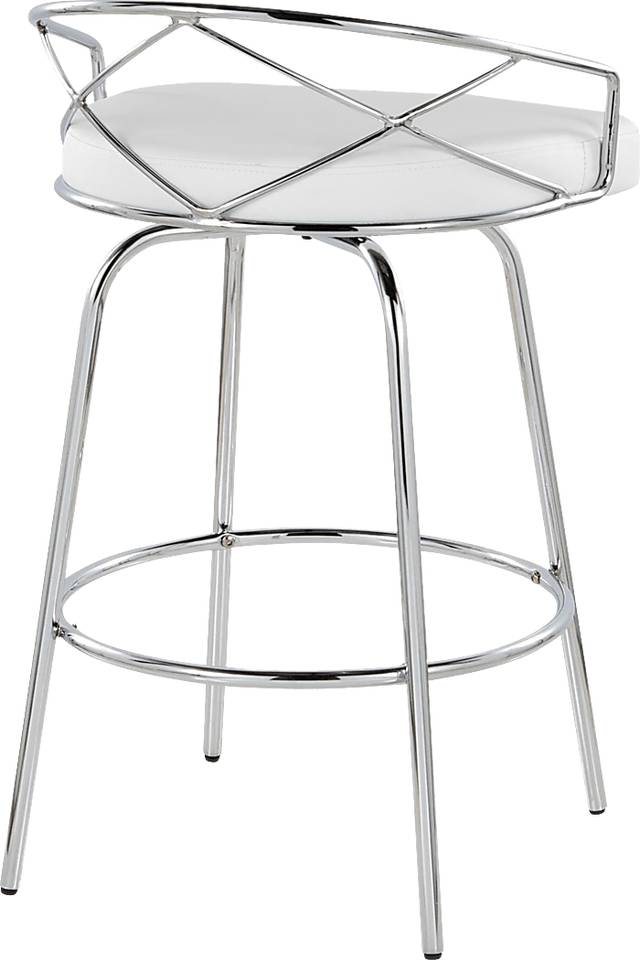 Ravensburg III White Swivel Counter Height Stool, Set of 2 - Thumbnail - Image 10