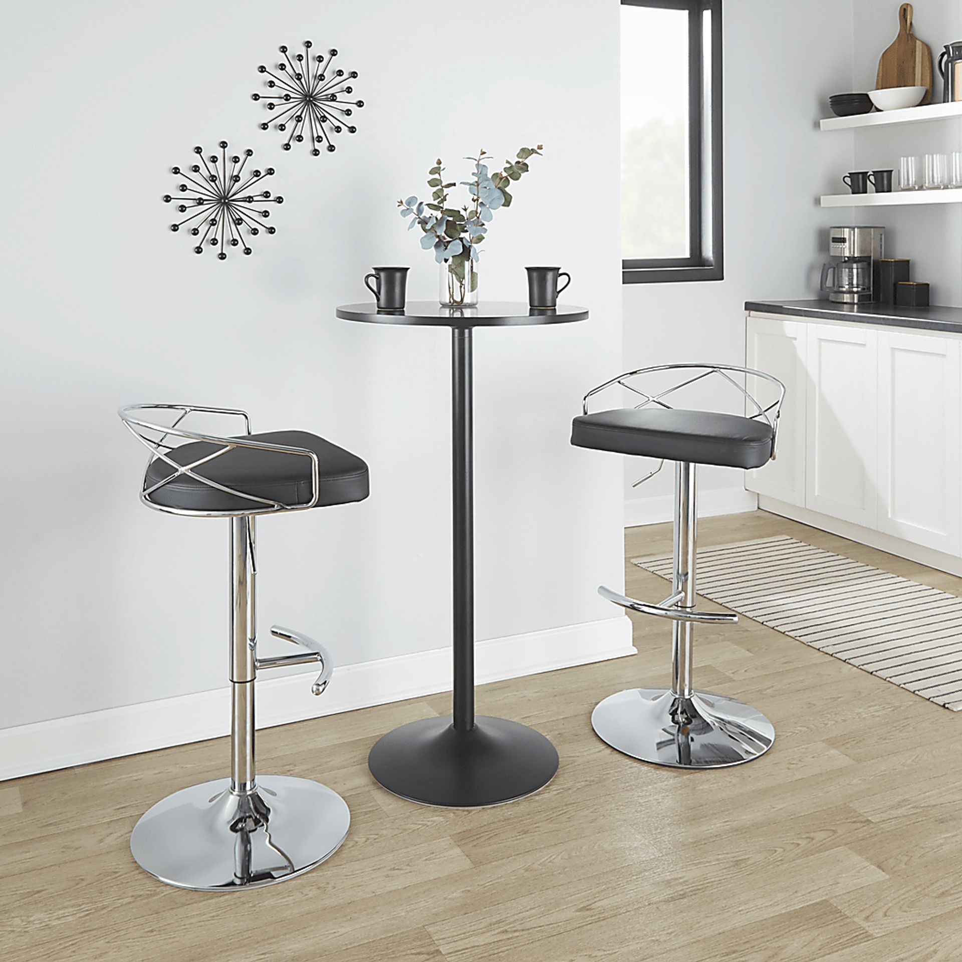 Ravensburg IV Black Adjustable Barstool, Set of 2 - Image 4