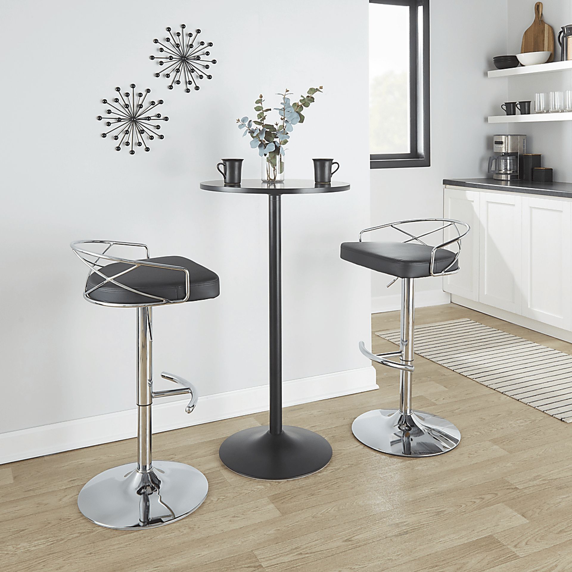 Ravensburg IV Black Adjustable Barstool, Set of 2 - Image 5