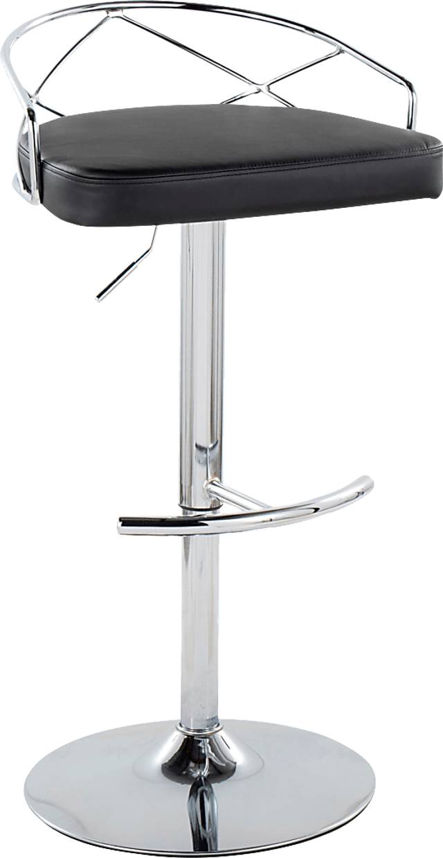 Ravensburg IV Black Adjustable Barstool, Set of 2 - Thumbnail - Image 6