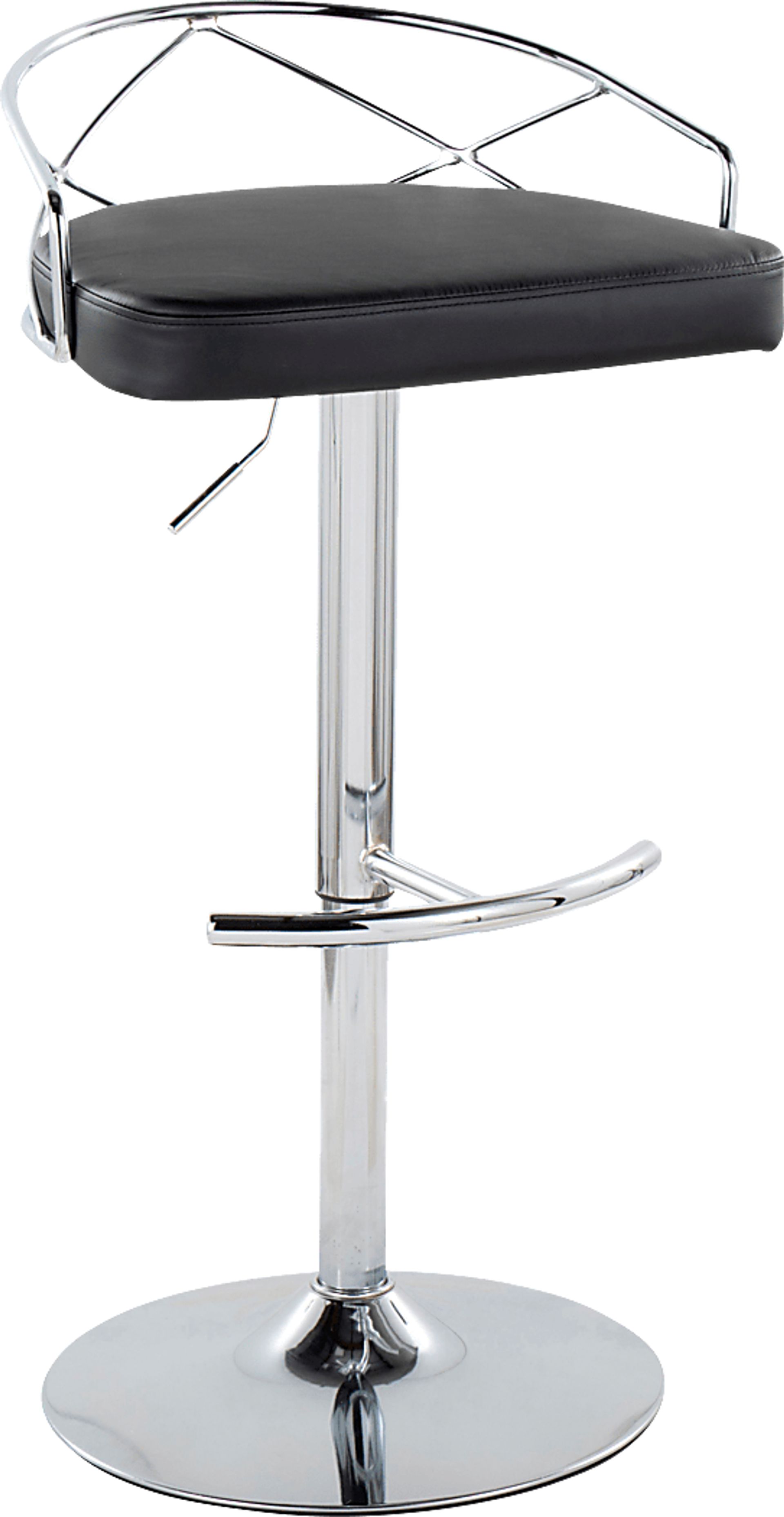 Ravensburg IV Black Adjustable Barstool, Set of 2 - Image 6