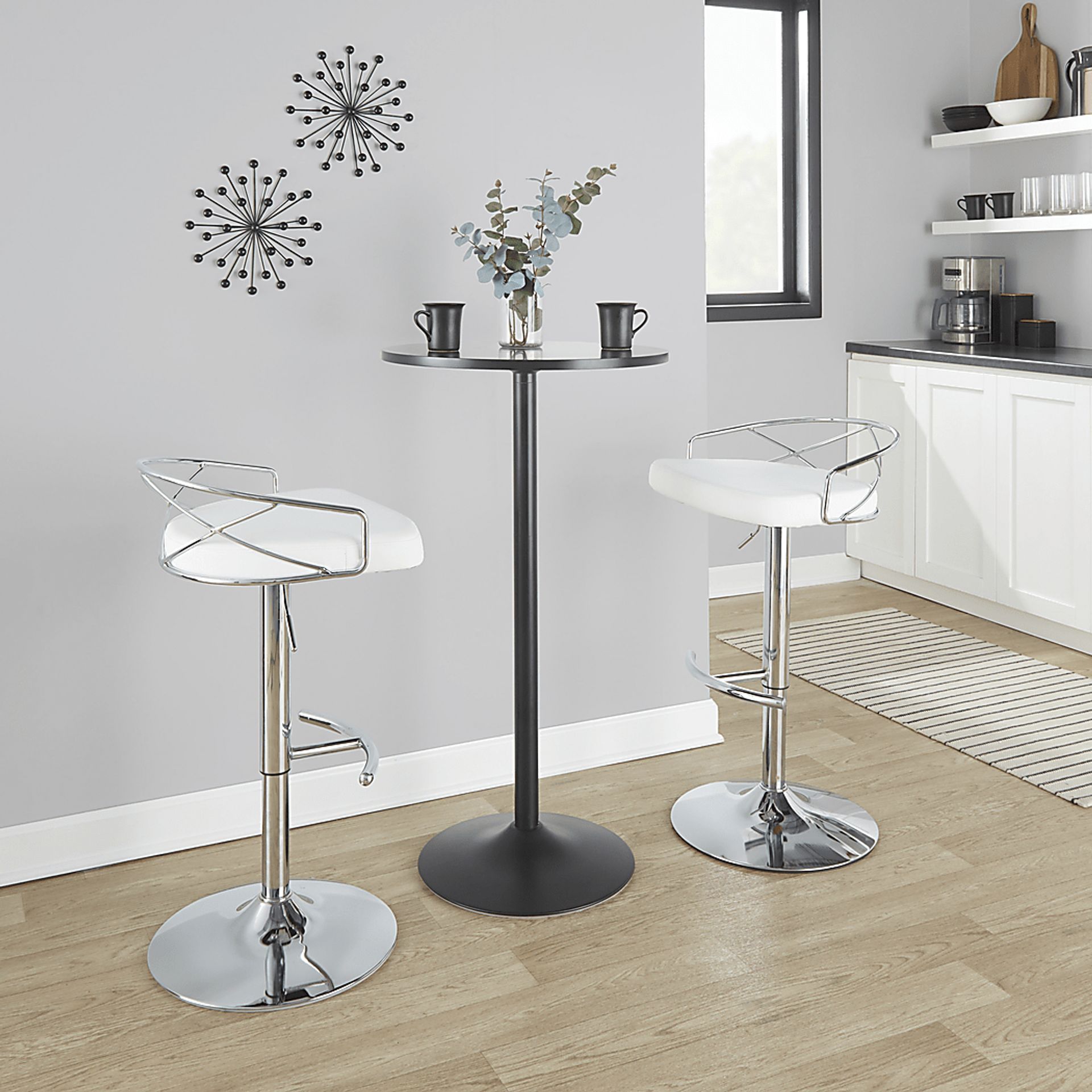 Ravensburg IV White Adjustable Barstool, Set of 2 - Image 5