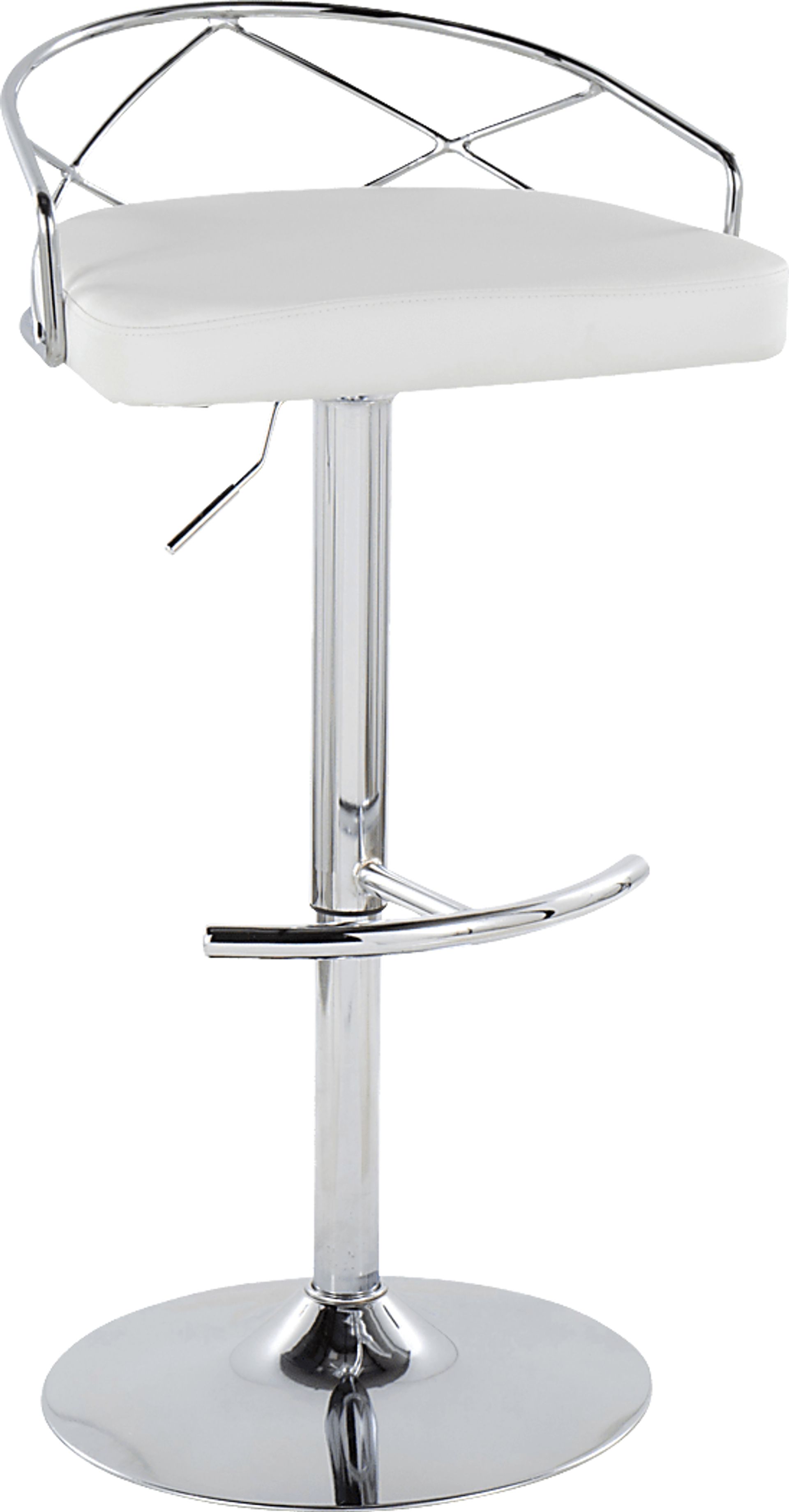 Ravensburg IV White Adjustable Barstool, Set of 2 - Image 6