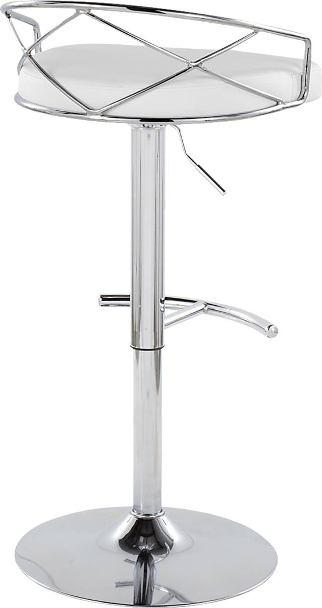 Ravensburg IV White Adjustable Barstool, Set of 2 - Thumbnail - Image 8