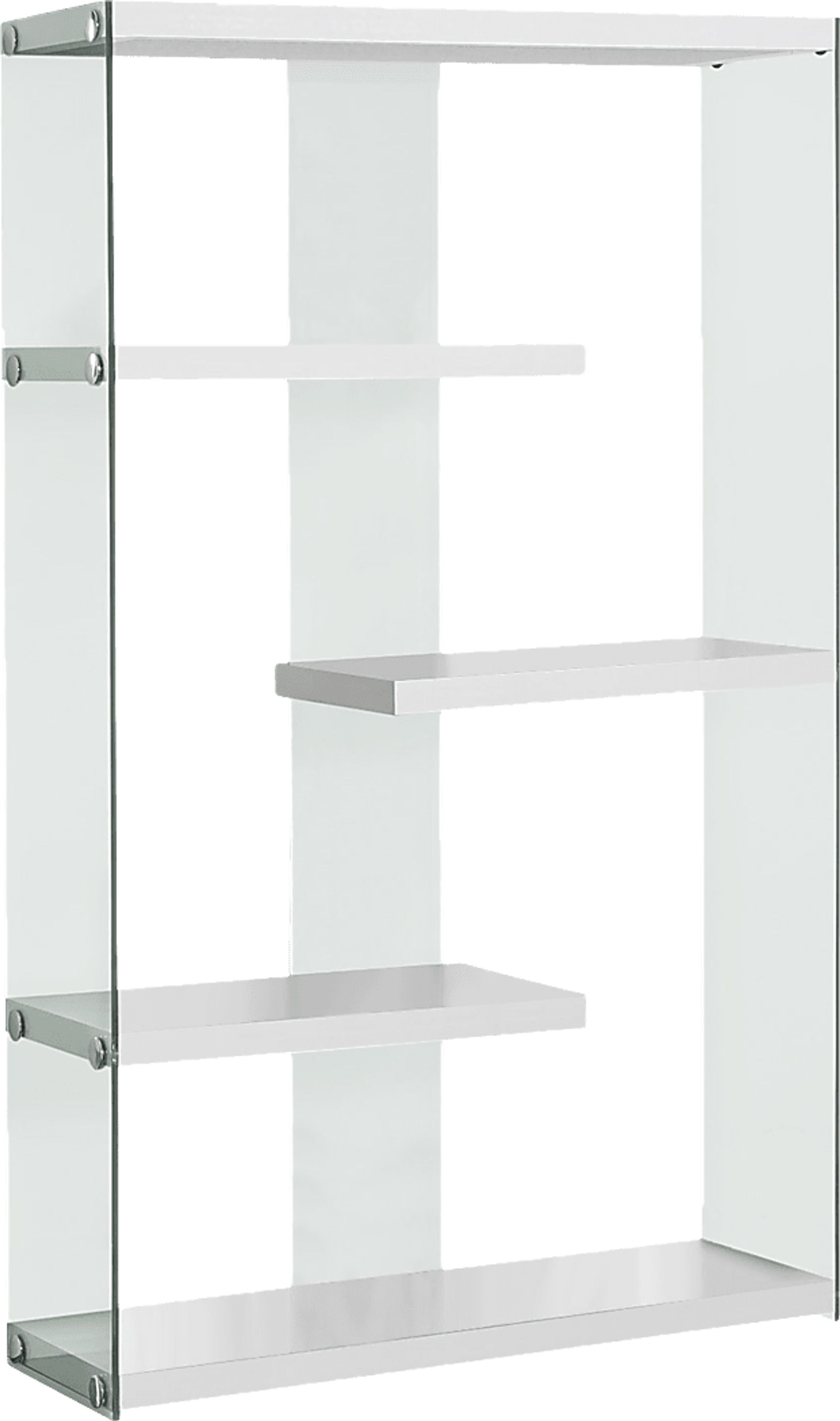 Ravine White Bookcase - Image 1