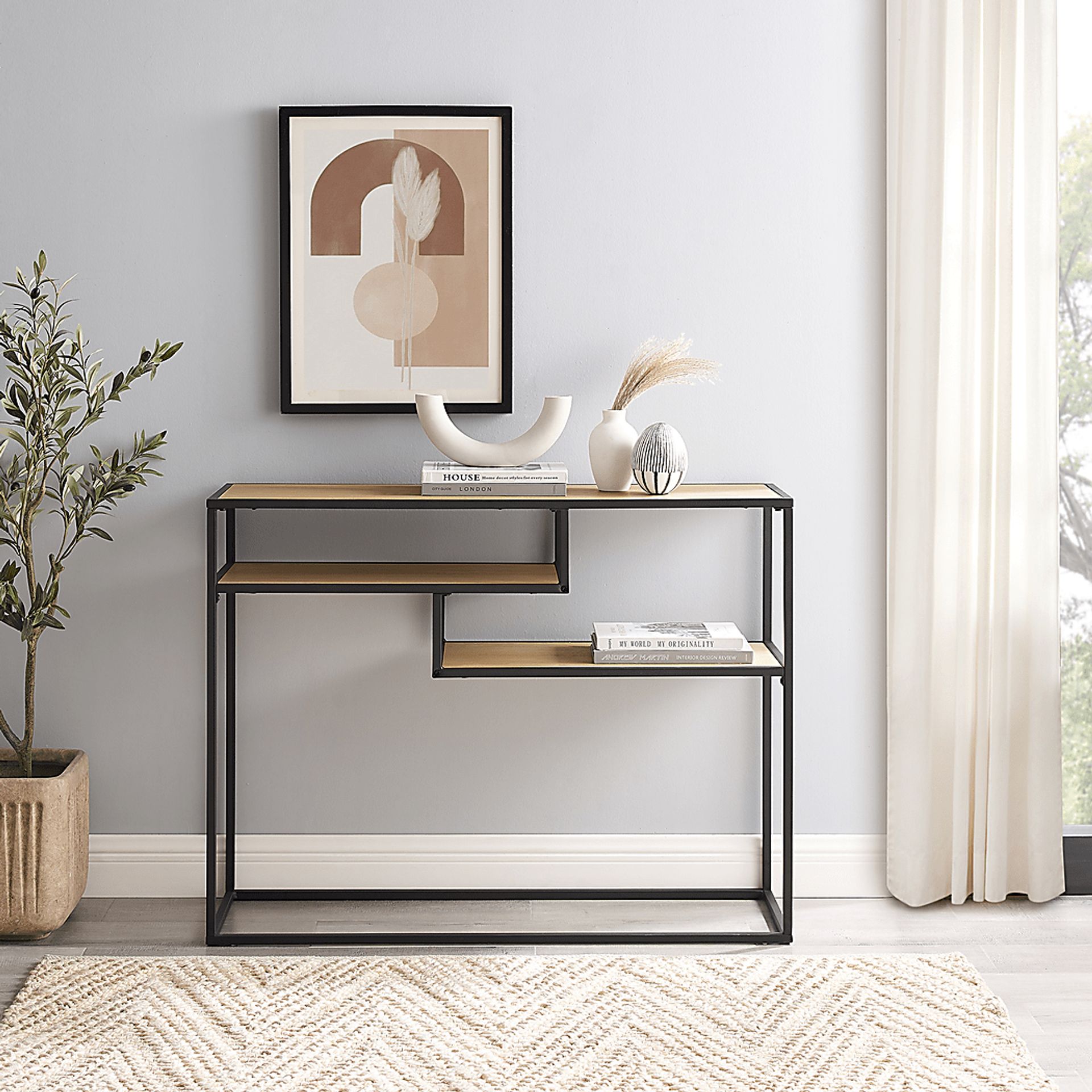 Rawley Oak Sofa Table - Image 6