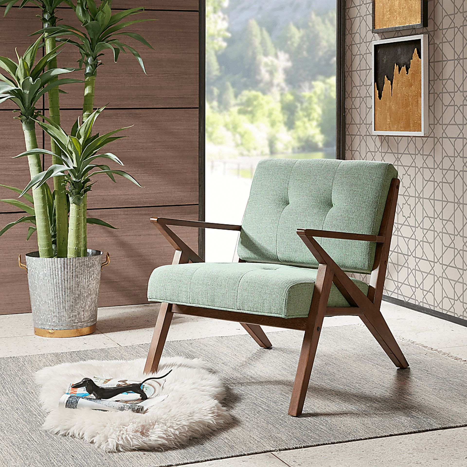 Rawlins Blue Accent Chair - Image 2