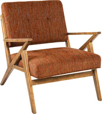 Rawlins Orange Accent Chair