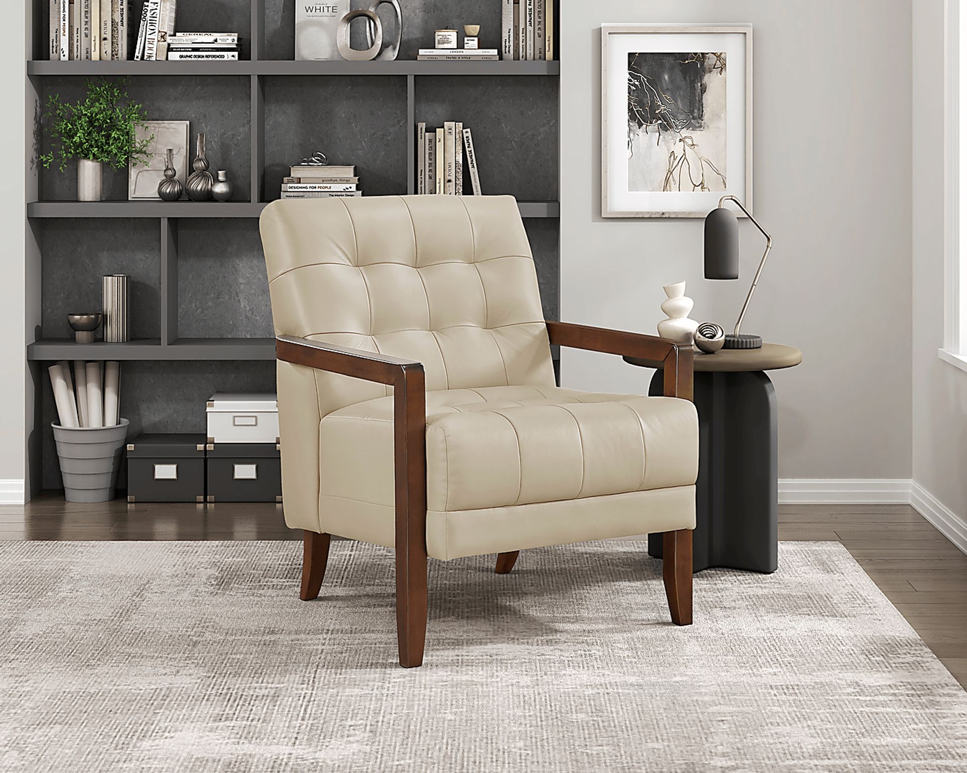 Raydn Beige Accent Chair - Image 2