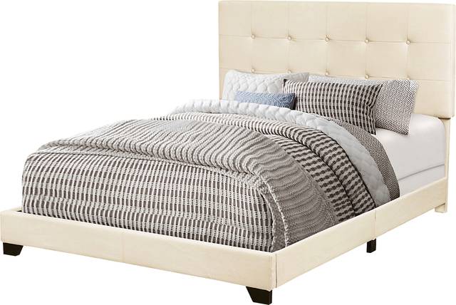 Rayfield Beige Queen Bed - Thumbnail - Image 4