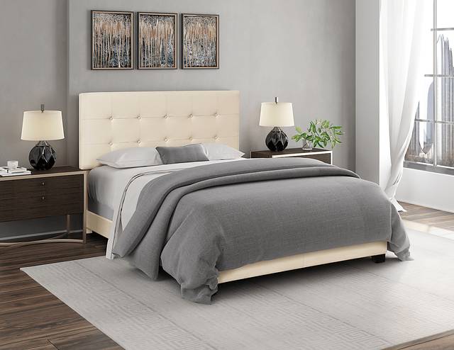 Rayfield Beige Queen Bed - Thumbnail - Image 8