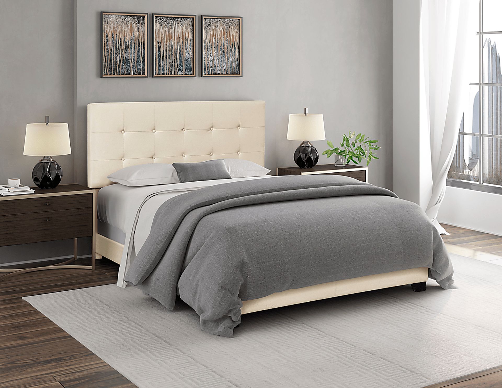 Rayfield Cream King Bed - Image 8