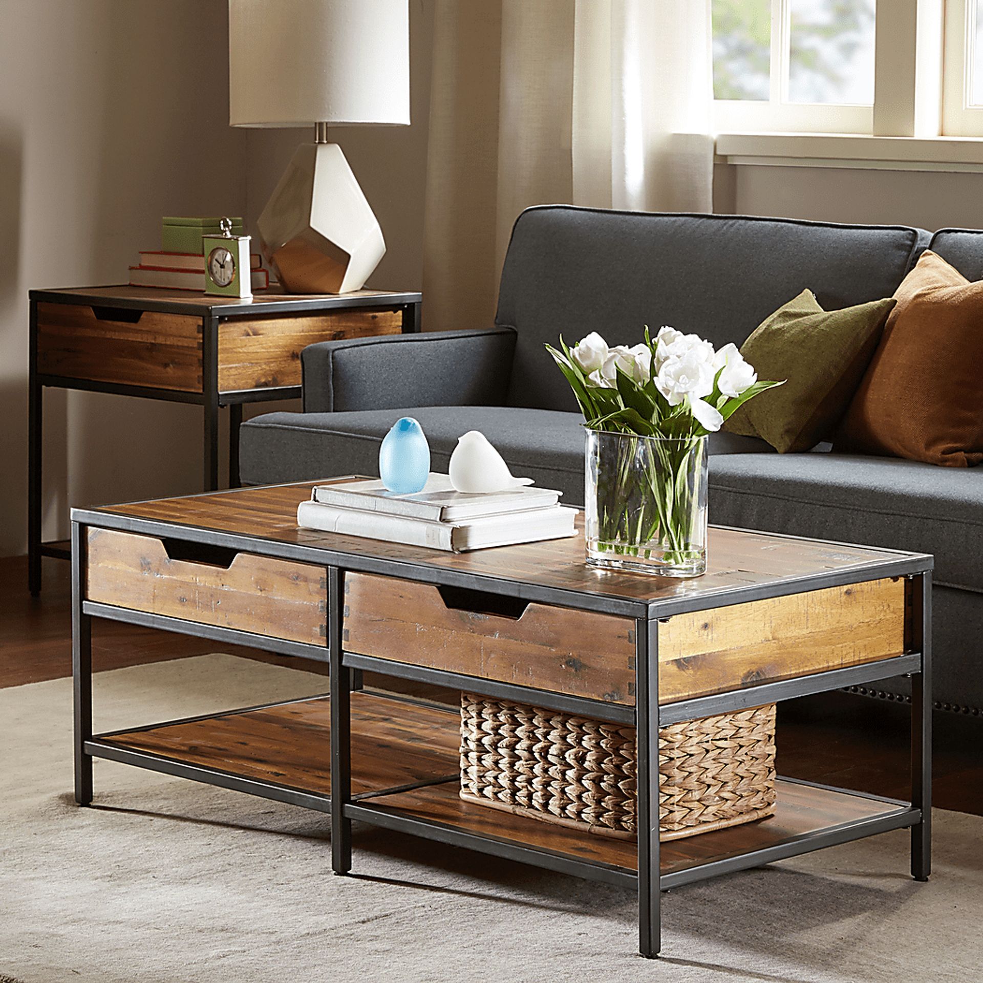 Rayford Natural Cocktail Table - Image 6