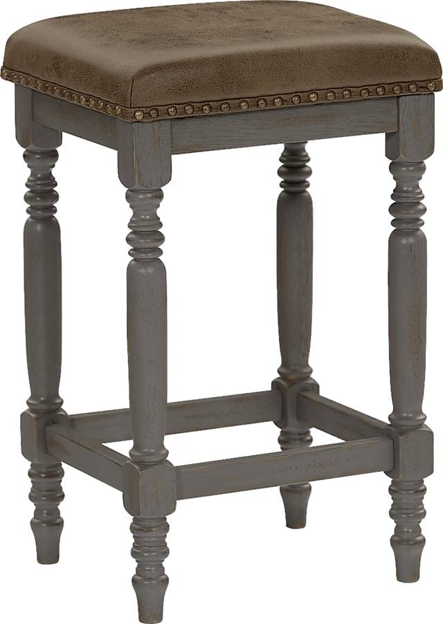 Raylene Gray Counter Stool, Set of 2 - Thumbnail - Image 2