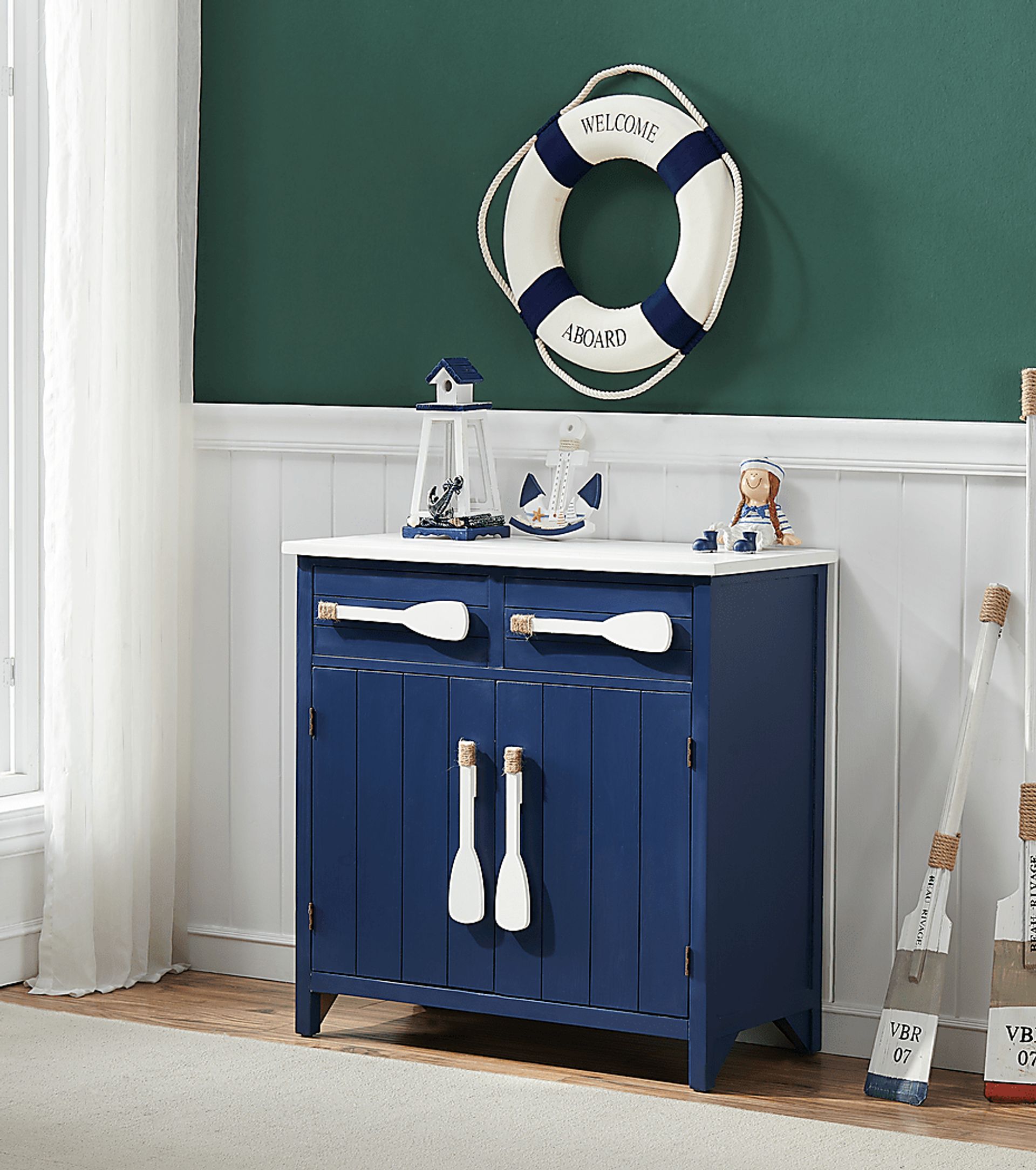 Raynale Blue Accent Cabinet - Image 5