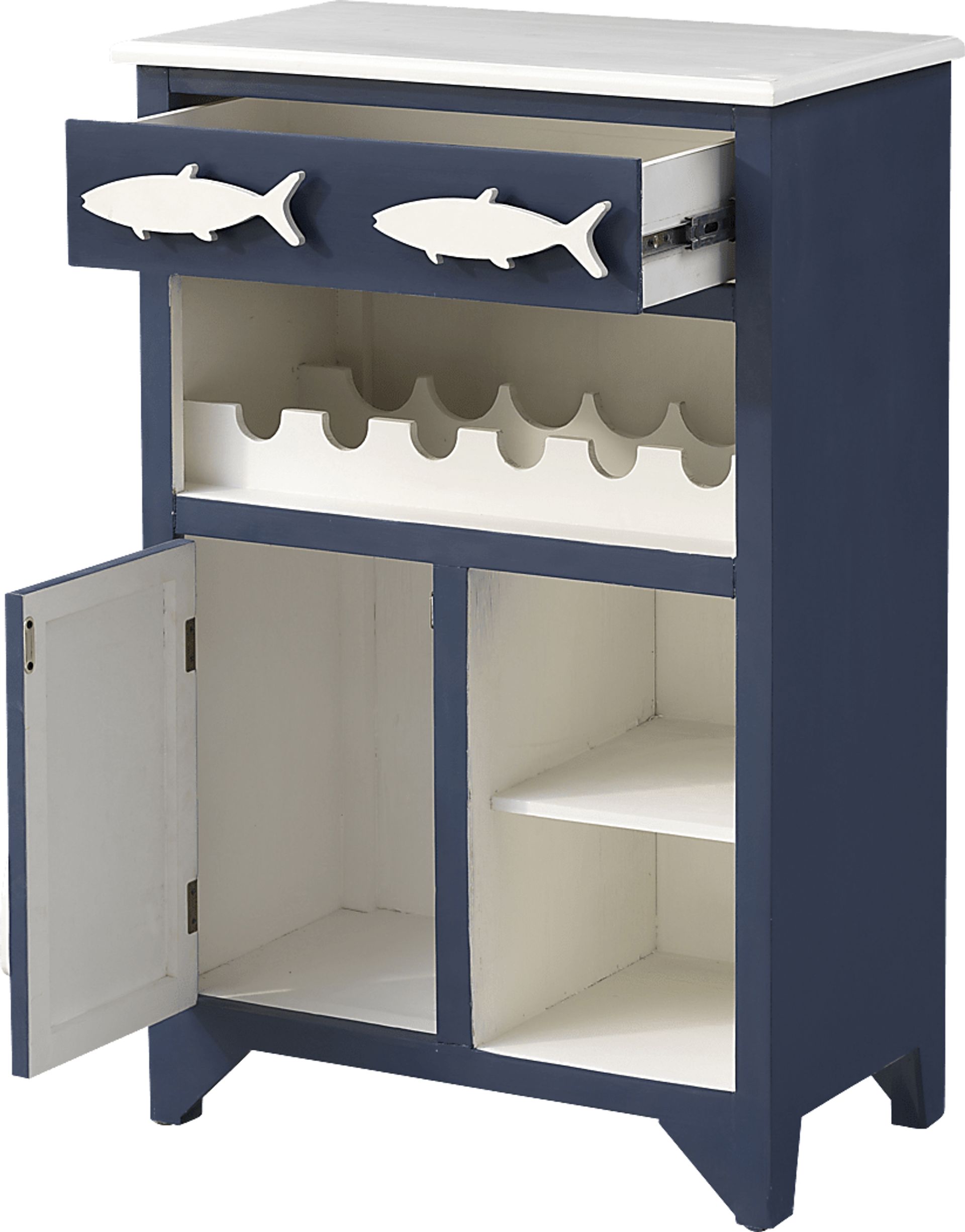 Raynale Blue Bar Cart - Image 2