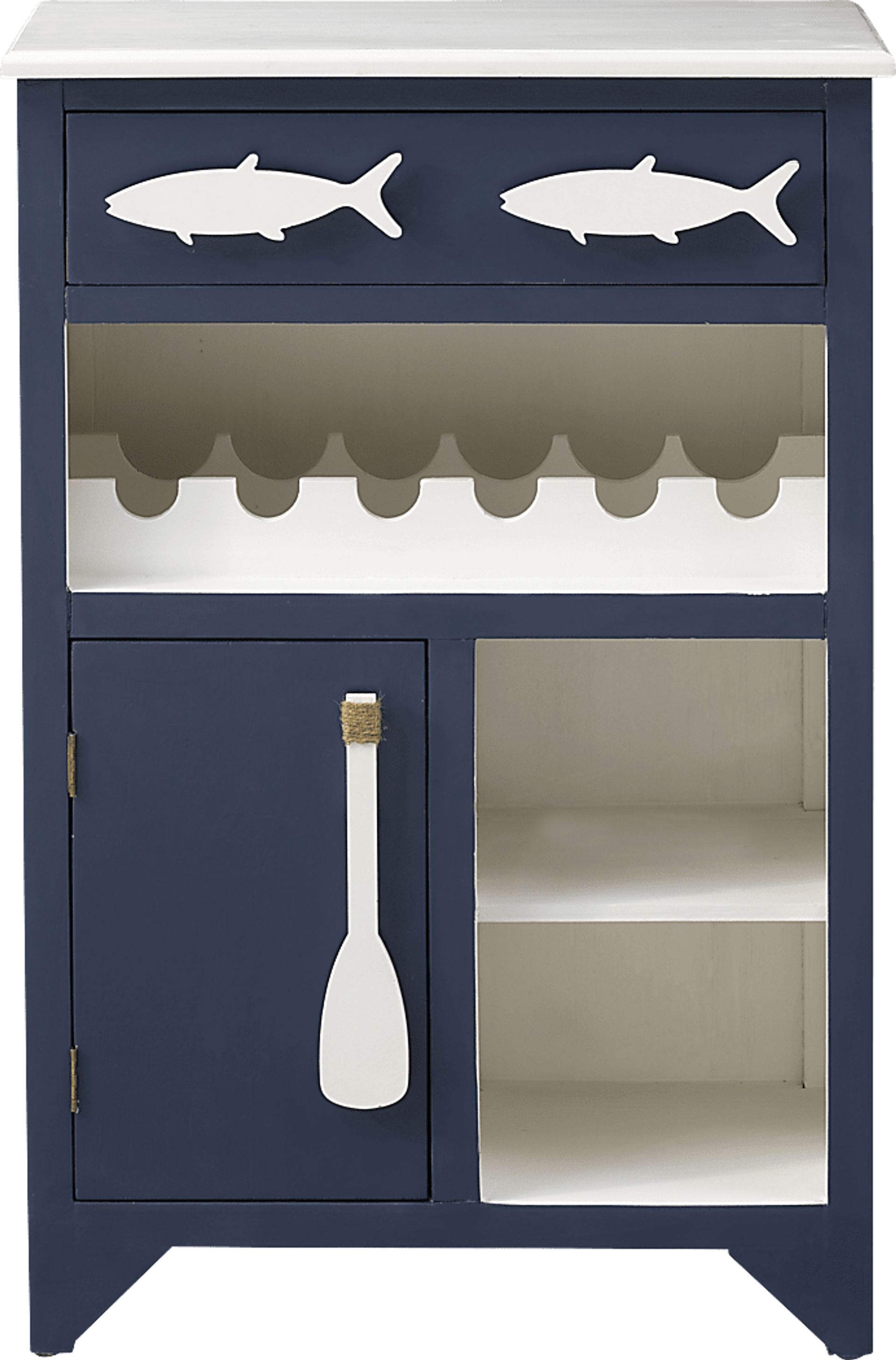 Raynale Blue Bar Cart - Image 3