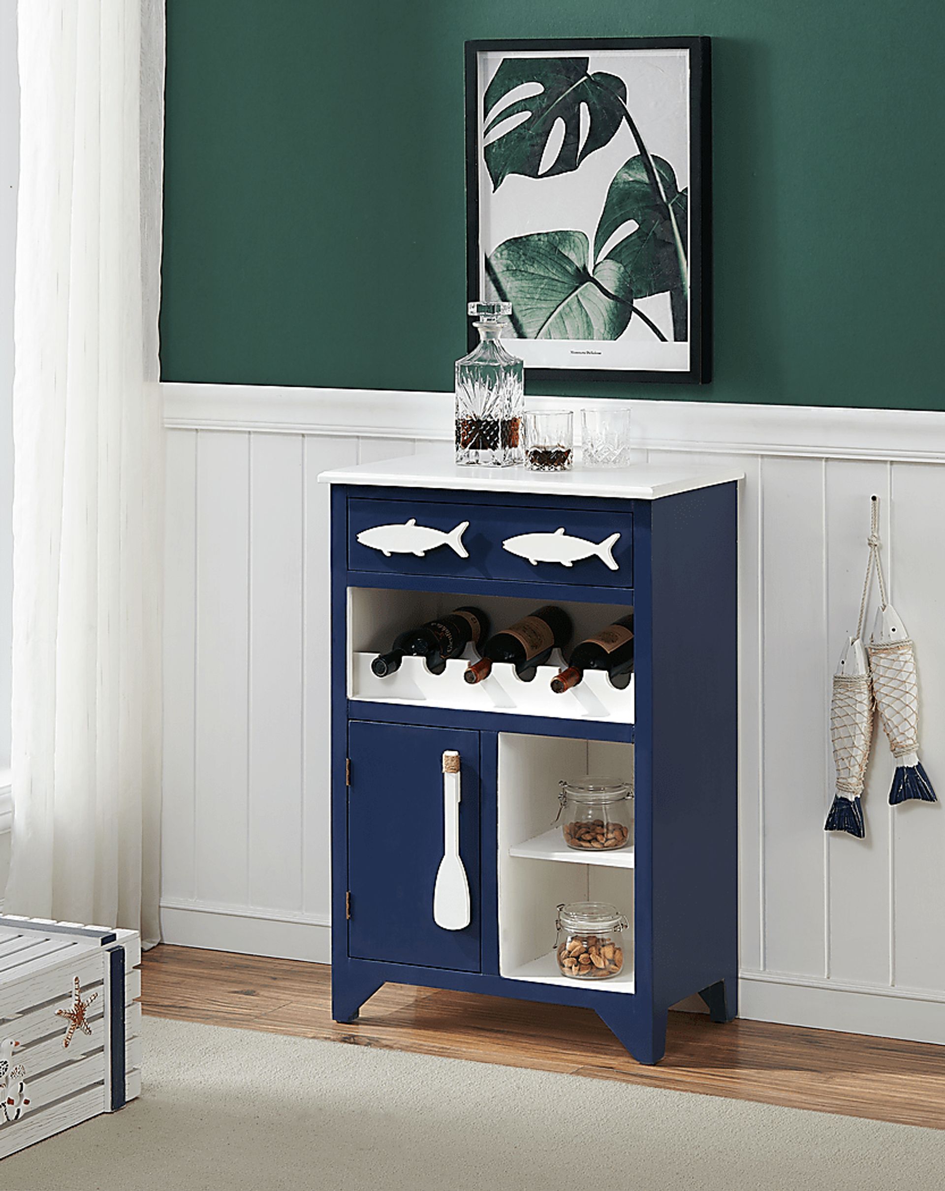 Raynale Blue Bar Cart - Image 5