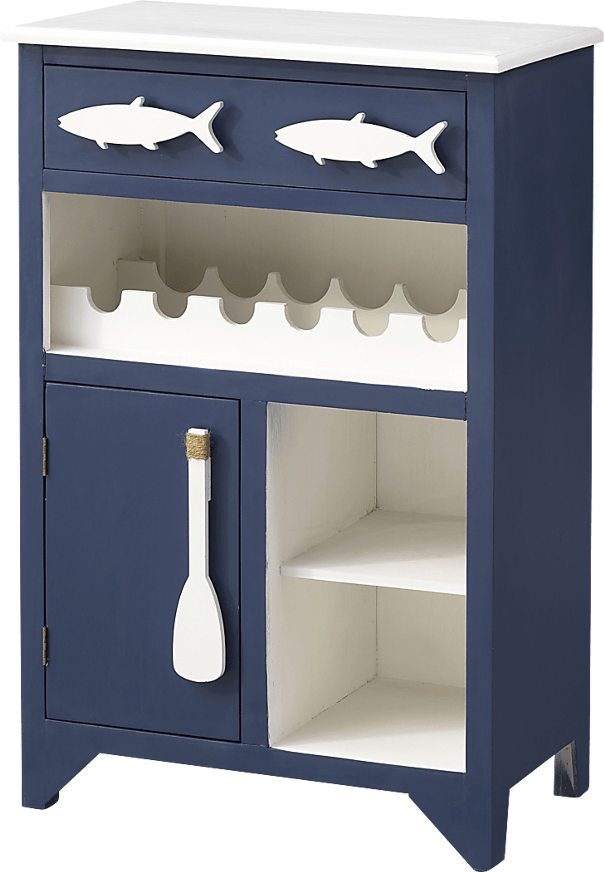 Raynale Blue Bar Cart - Image 1