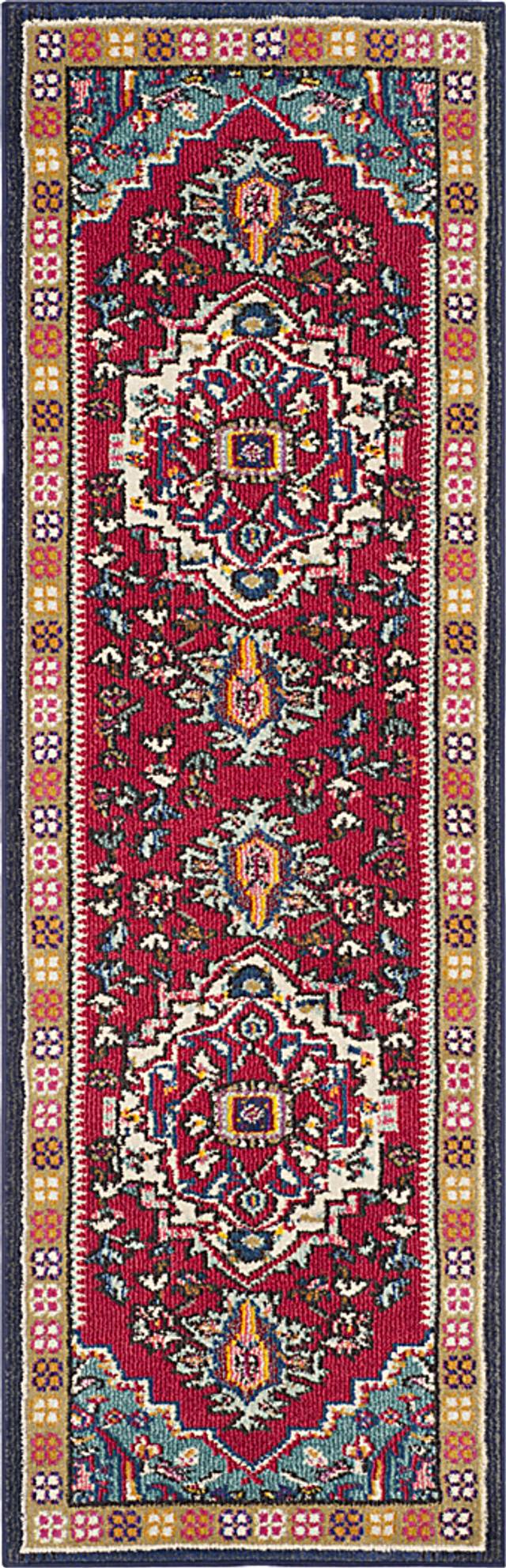Razdan Red 2'2 x 10' Rug - Thumbnail - Image 1