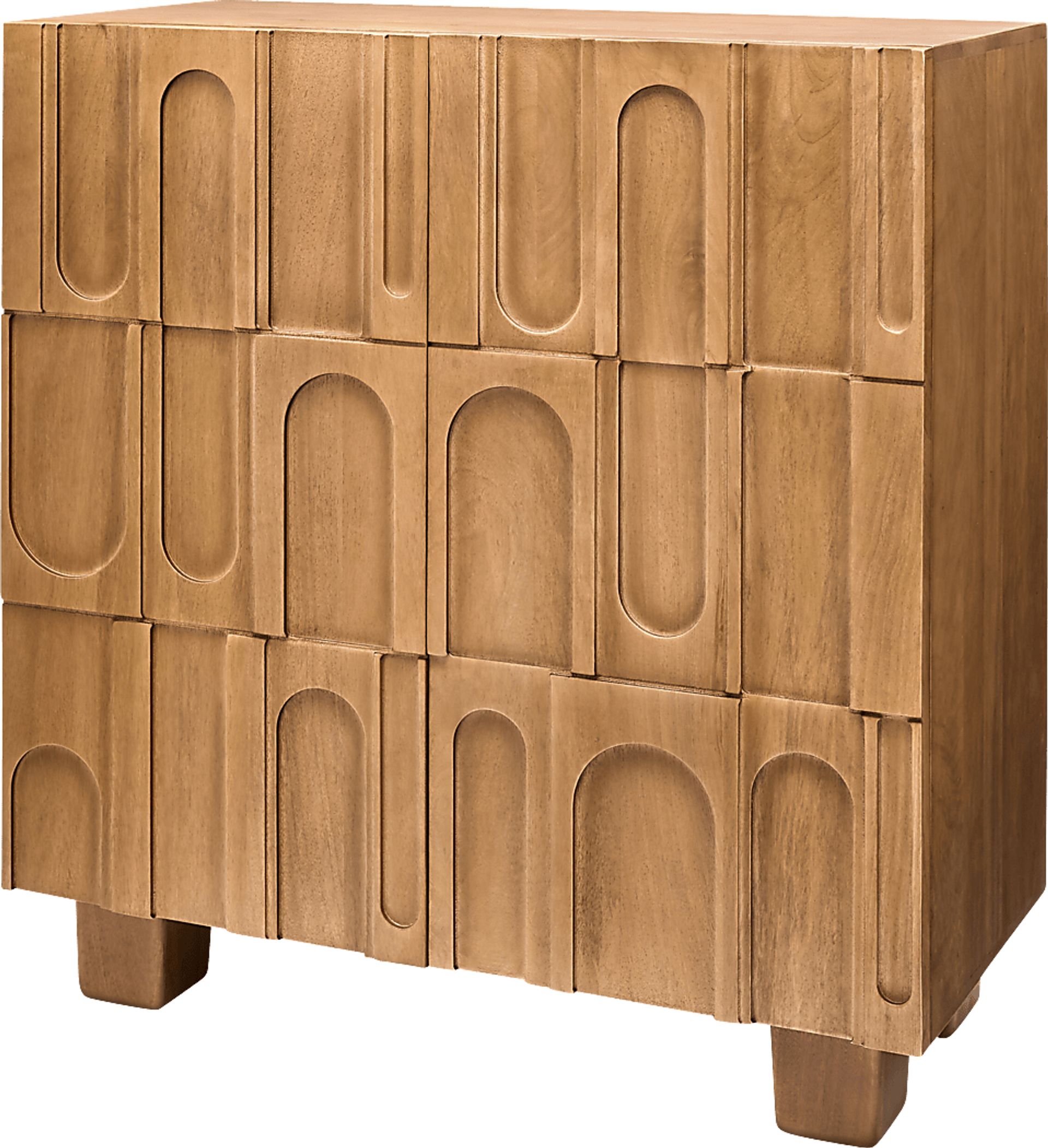 Razin Brown Bar Cabinet - Image 1