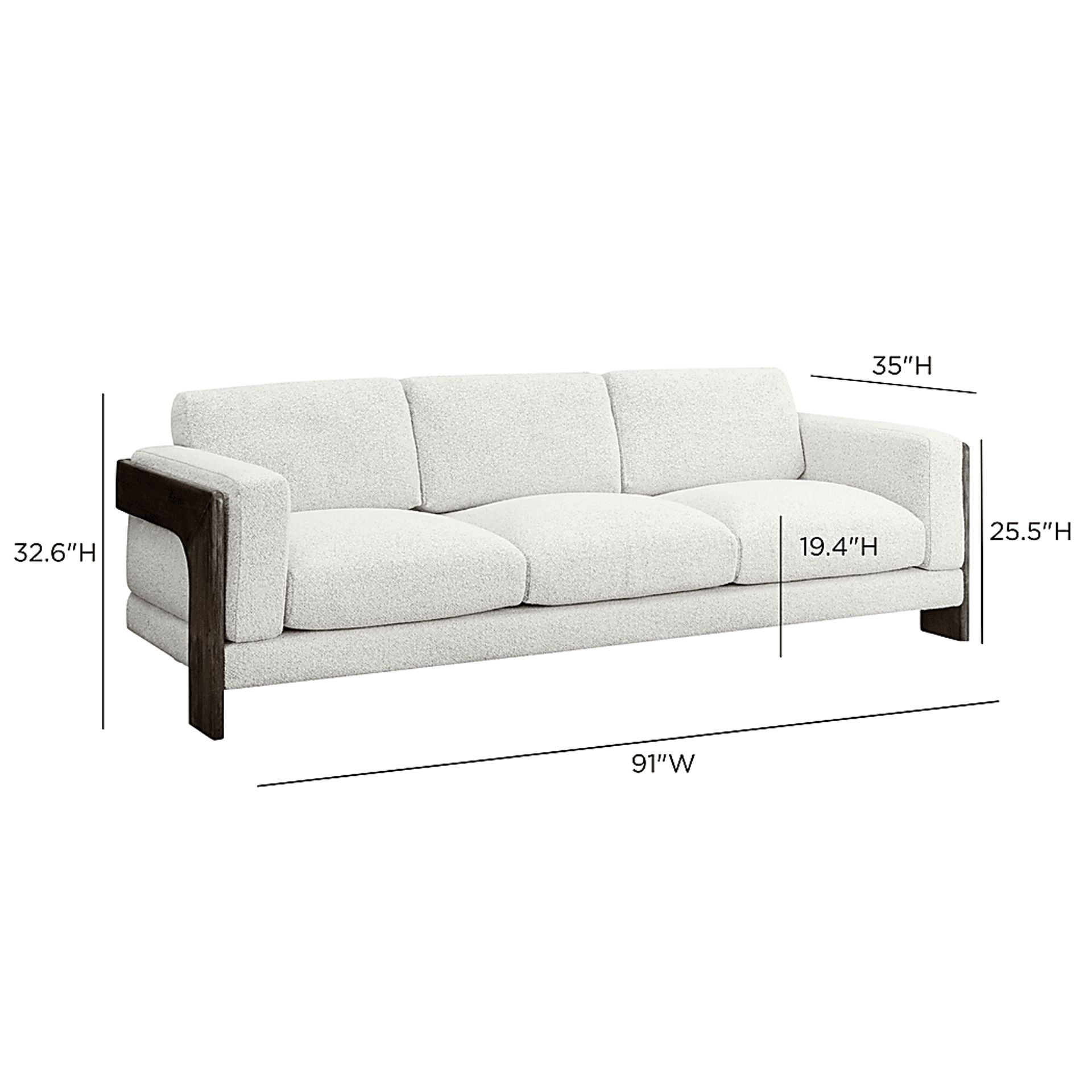 Raziya Beige Sofa - Image 9
