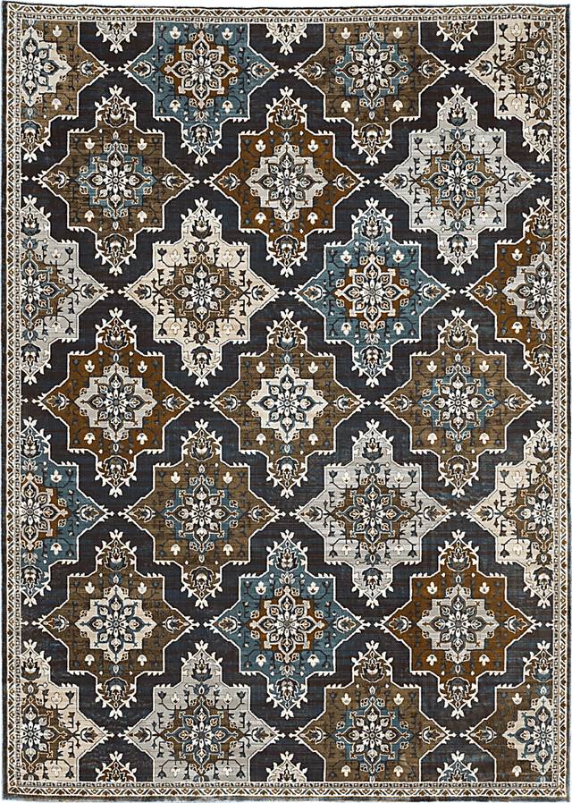 Raziya Rust 5'3 x 7'6 Rug - Thumbnail - Image 1
