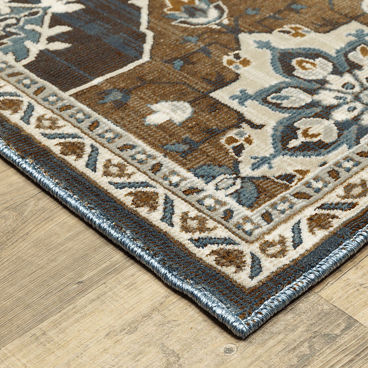 Raziya Blue,Rust Blue,Red Rugs | Rooms to Go