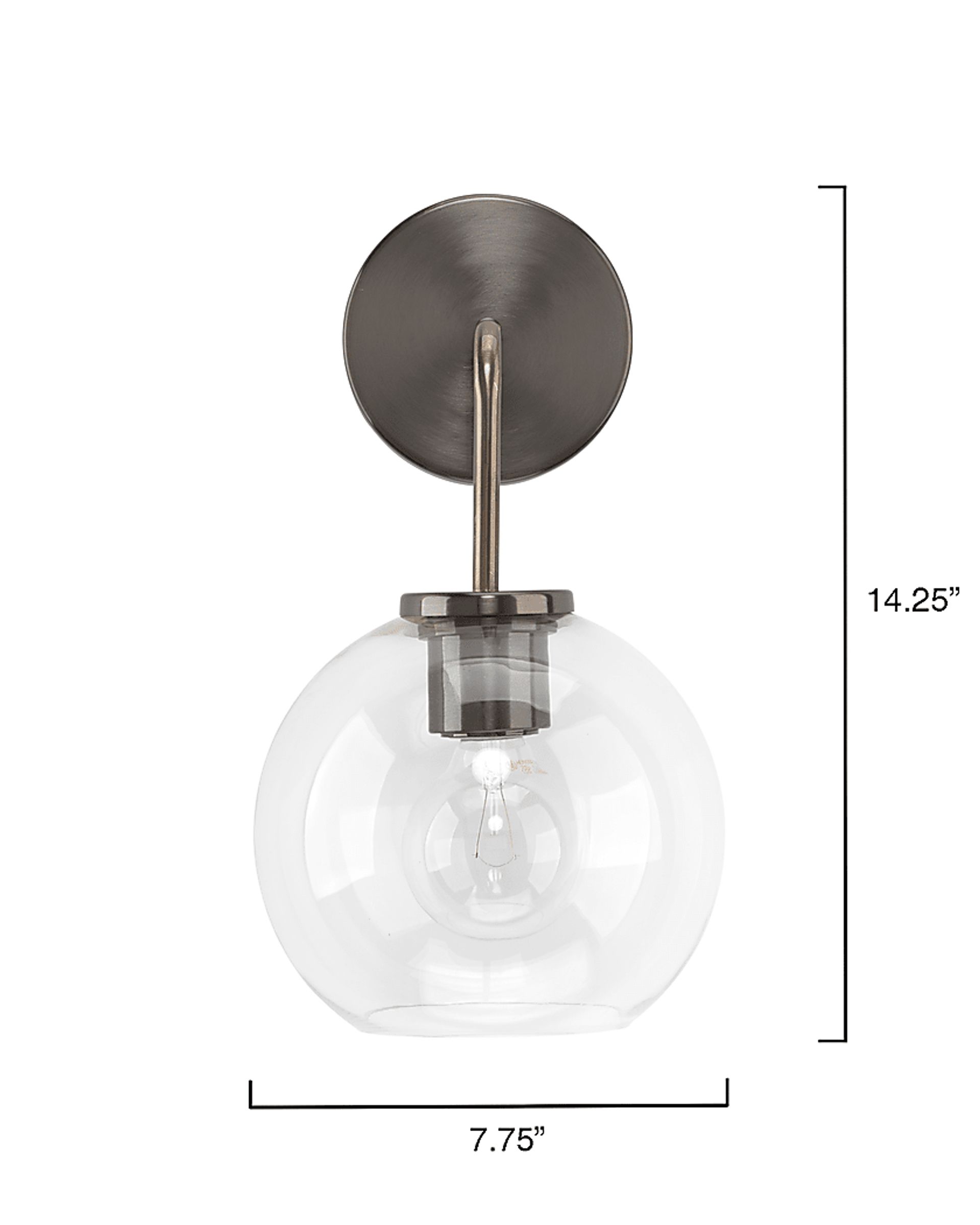 Rea Loop Gunmetal Sconce - Image 7
