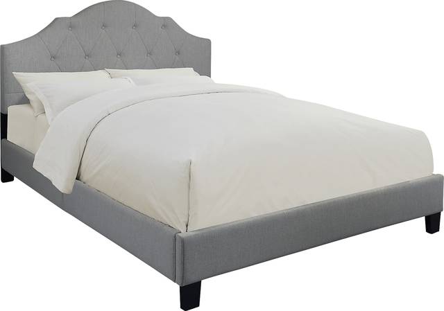 Reaburn Gray King Upholstered Bed - Thumbnail - Image 1