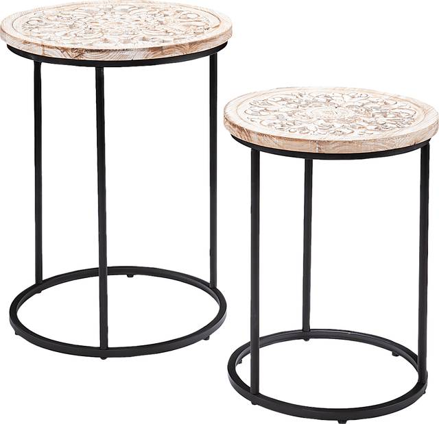 Readvill White Nesting Tables, Set of 2 - Thumbnail - Image 1