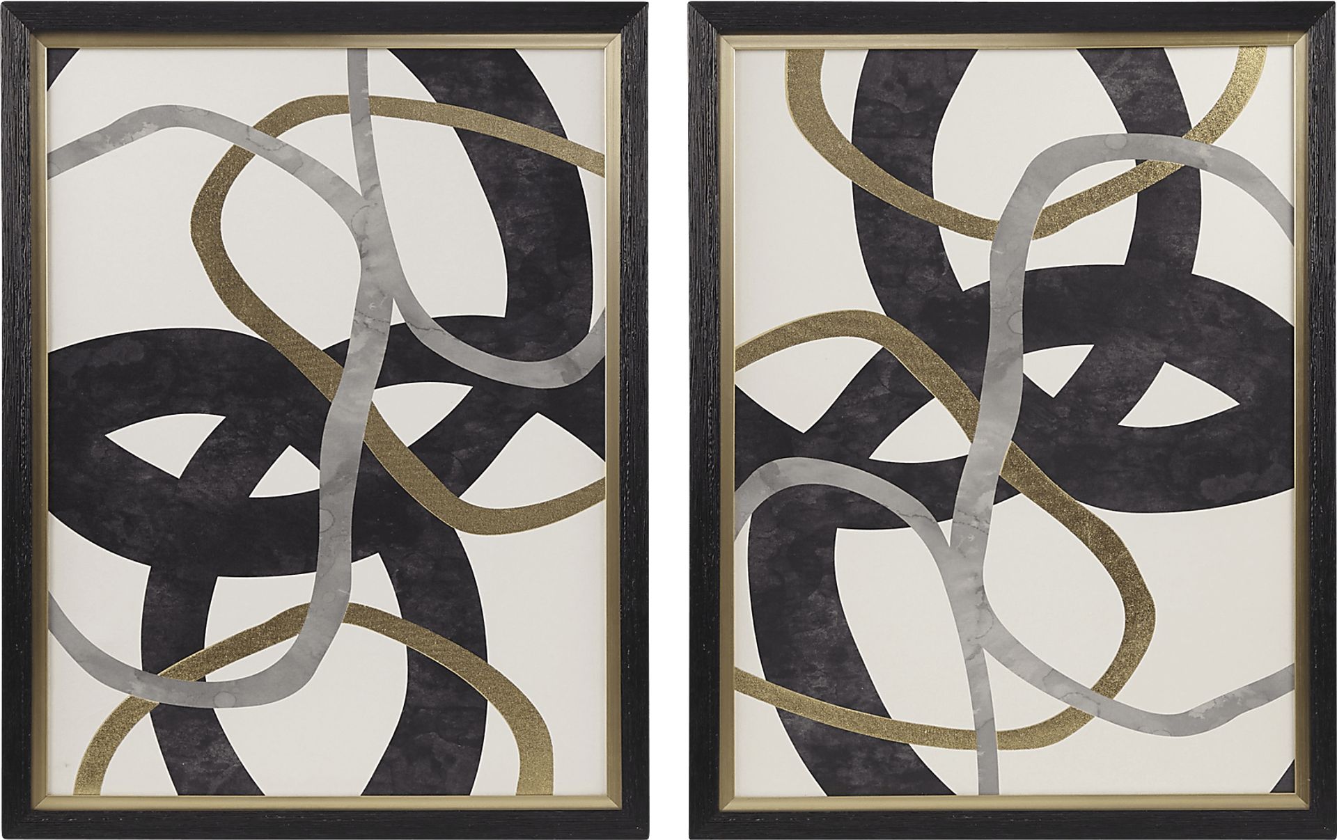 Reardon Black Artwork, Set of 2 - Image 1