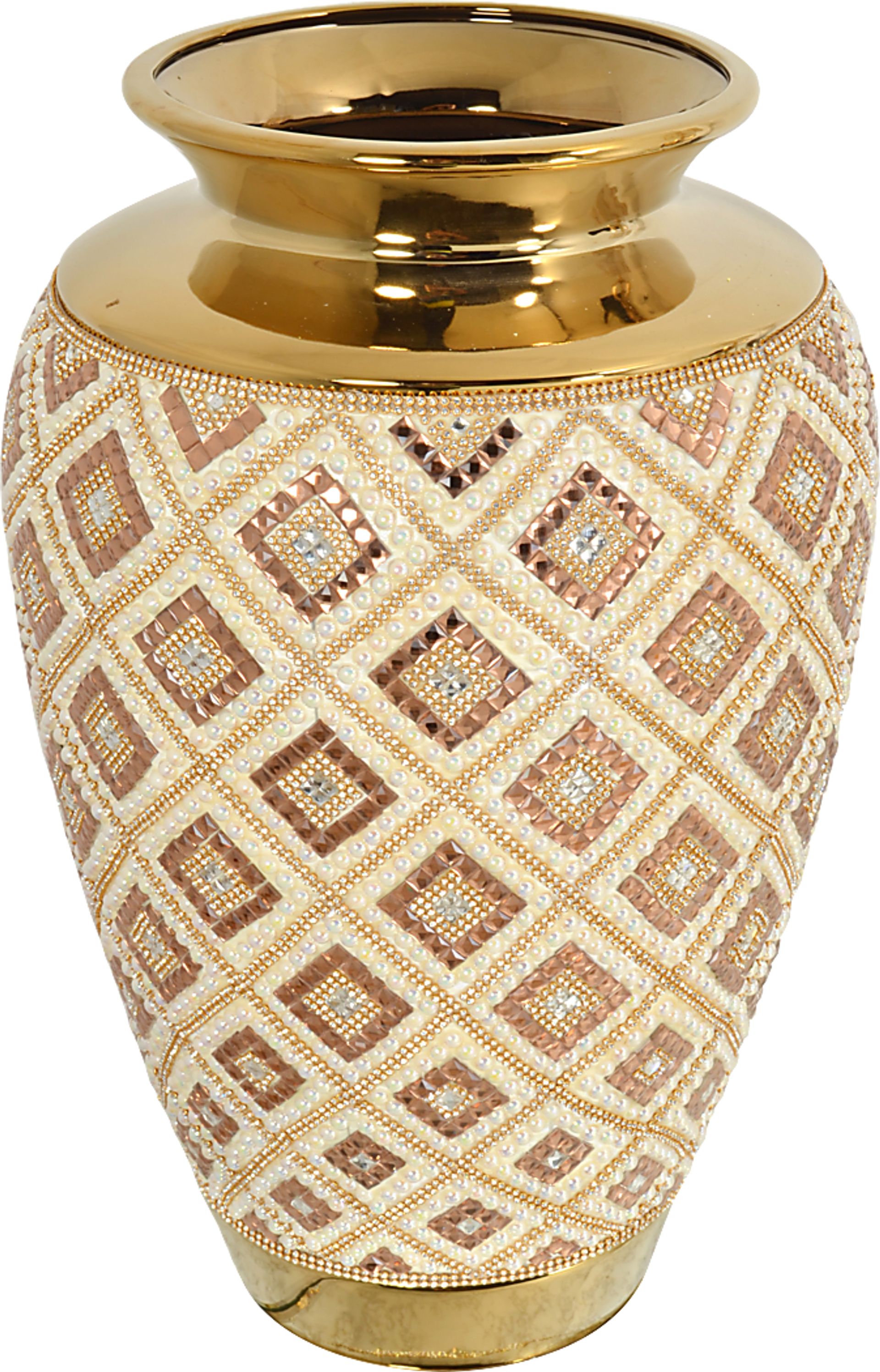 Rebin Gold Yellow Vase | Rooms to Go