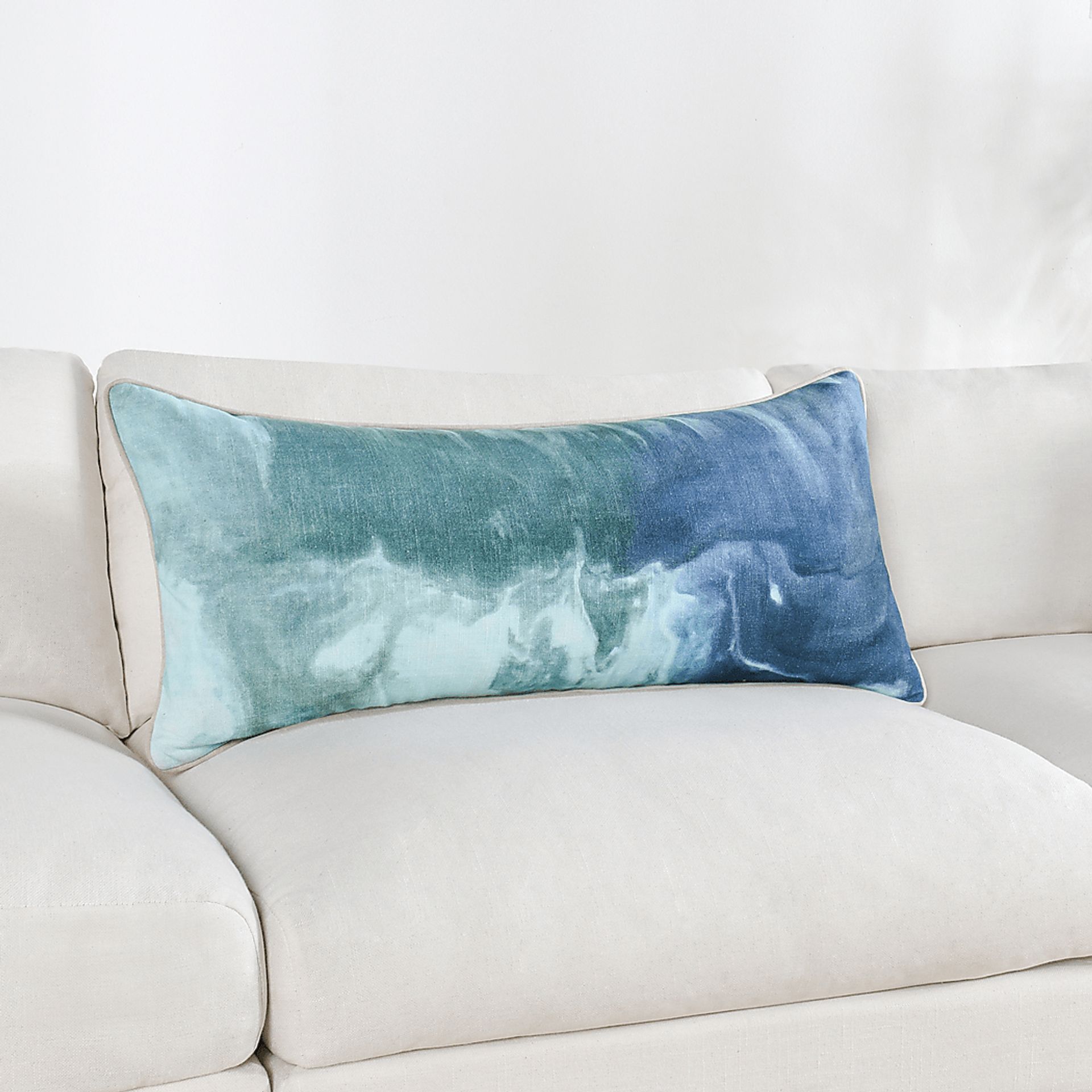 Recari Blue/Green Lumbar Pillow - Image 2