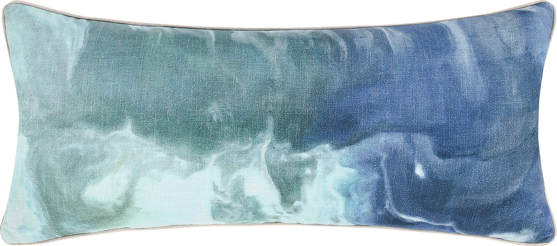 Recari Blue/Green Lumbar Pillow - Image 1