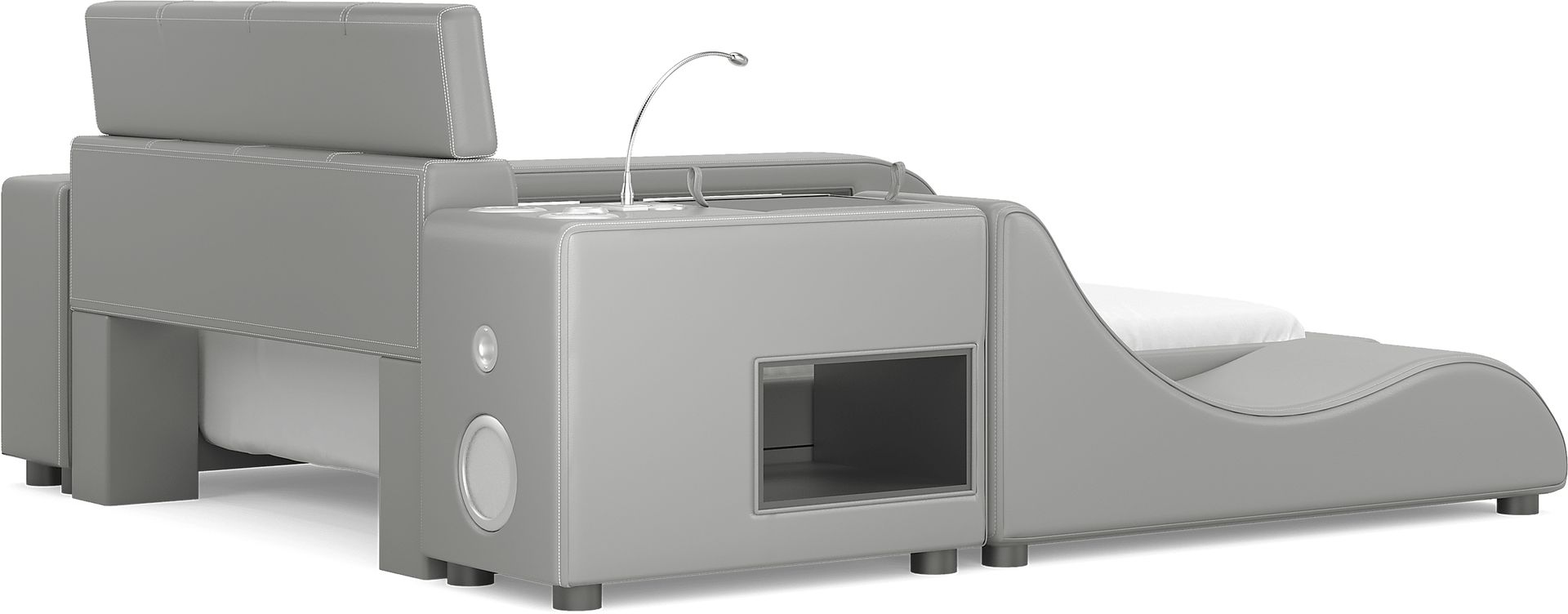 Kids reGen™ Recharged Gray 6 Pc Full Bed with Nightstand, Bookcase and Lounger - Image 5