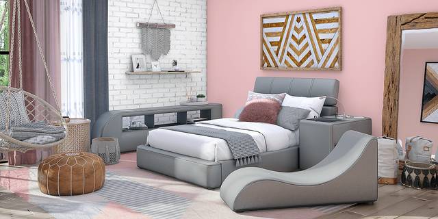 Kids reGen™ Recharged Gray 6 Pc Full Bed with Nightstand, Bookcase and Lounger - Thumbnail - Image 3