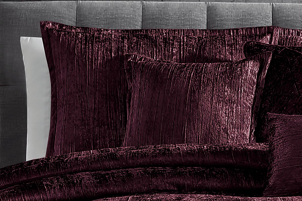 Recine Purple 7 Pc King Comforter Set