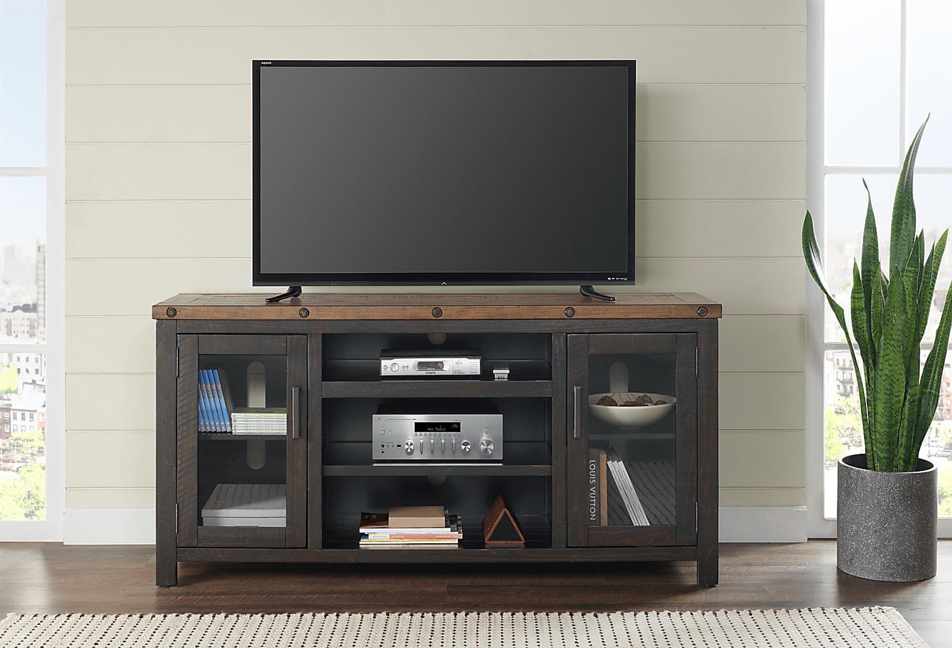 Recton Brown 65 in. Console - Image 6