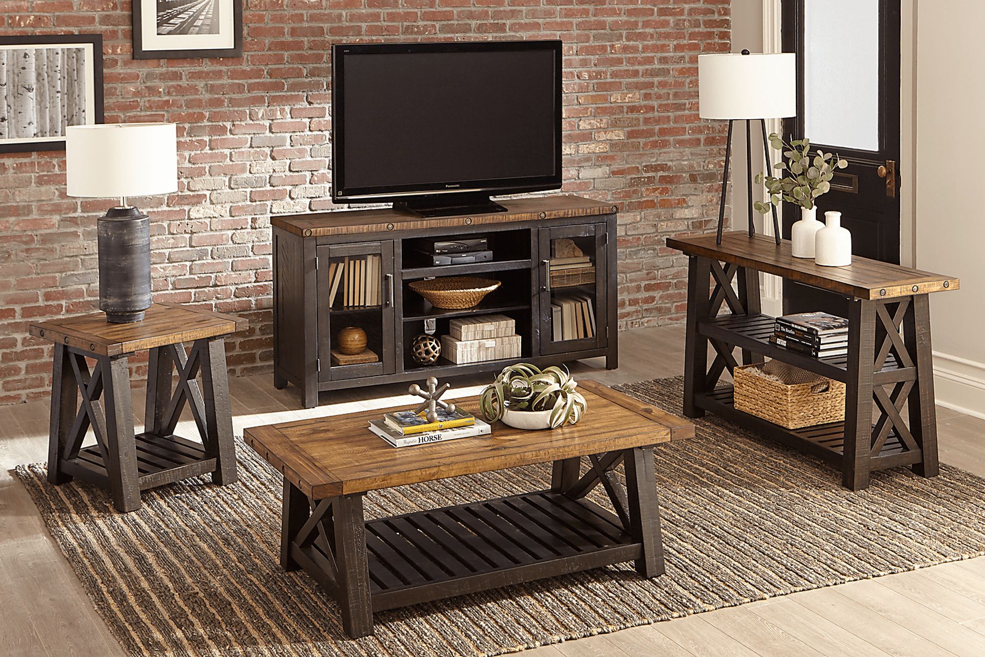 Recton Brown 65 in. Console - Image 8